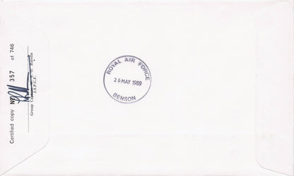 Royal Visit Queen Elizabeth II To Jersey Hand Signed & Flown FDC