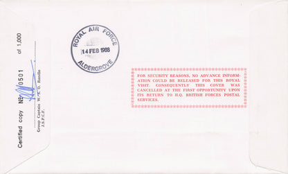 Baron & Baroness Killyleagh Royal Visit To Northern Ireland 1988 Hand Signed FDC