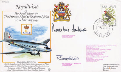 Princess Diana 1991 Royal Visit To Southern Africa Multi Hand Signed FDC