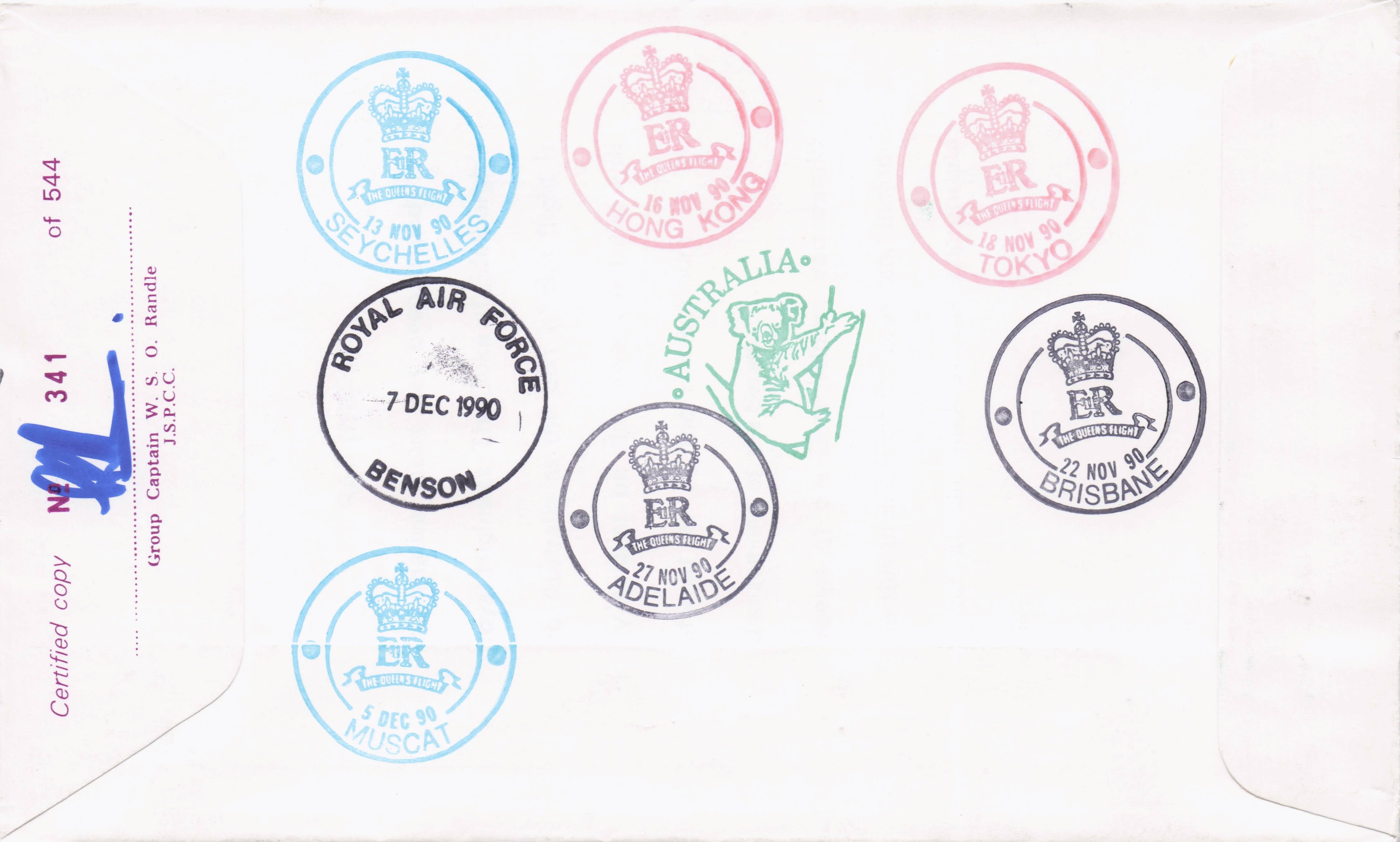 Prince Philip Duke Of Edinburgh 1990 Royal Visit To Australia Hand Signed FDC