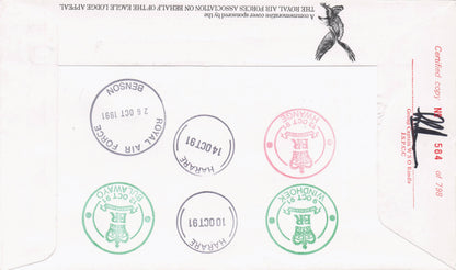 Queen Elizabeth 1991 Royal Visit To Zimbabwe Harare Multi Hand Signed FDC