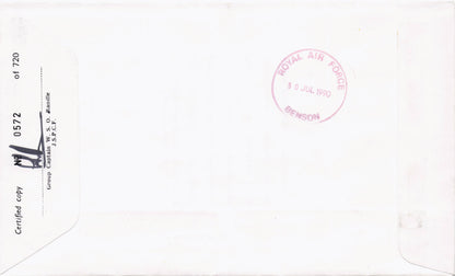 Queen Elizabeth Mother The Royal Flight To Embark 1990 Multi Hand Signed FDC
