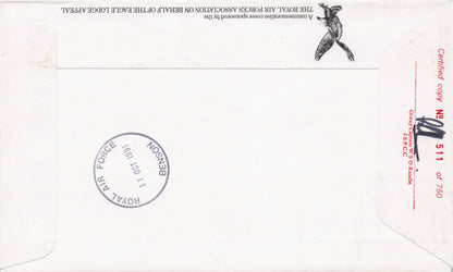 Princess Alice Royal Visit To York 1991 Helicopter Multi Rare Hand Signed FDC