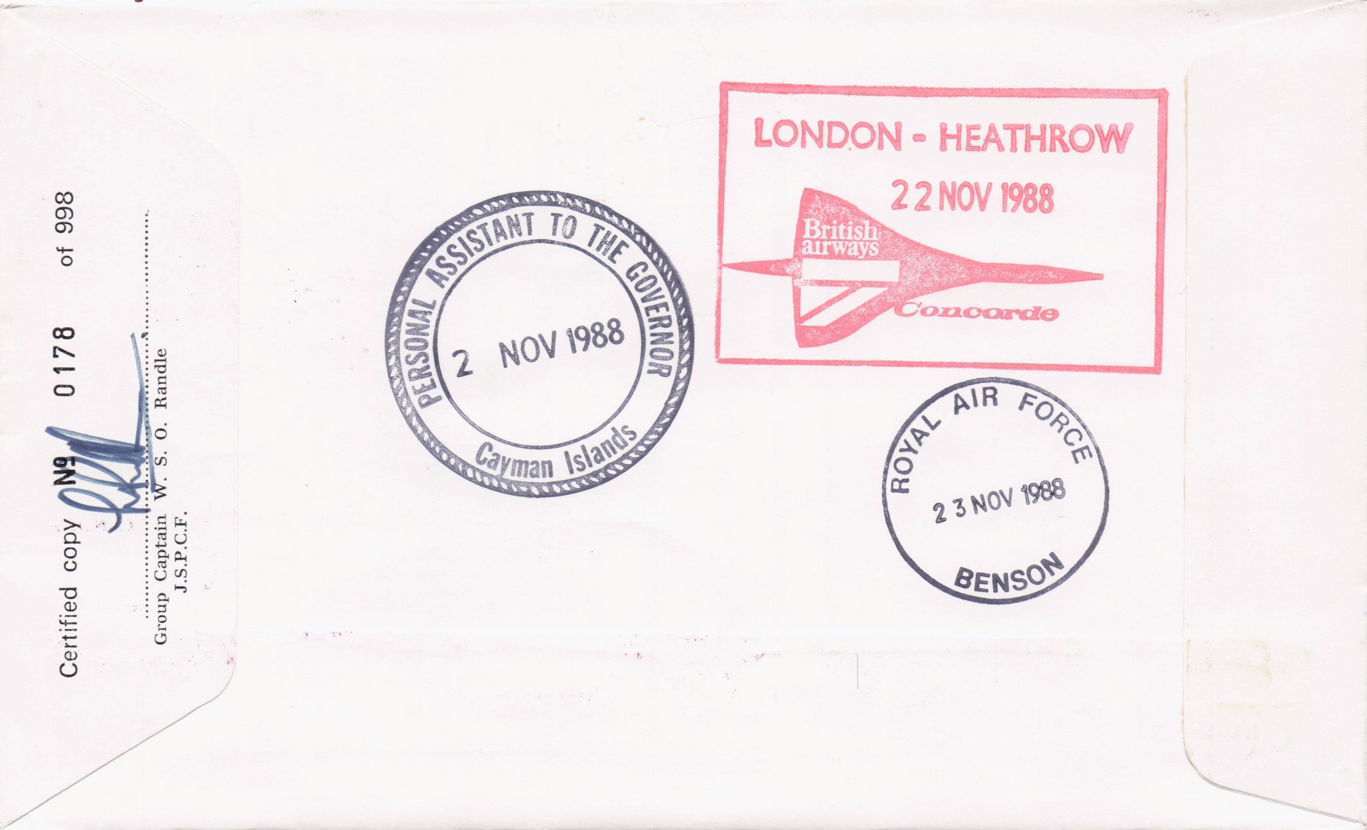 Princess Alexandra 1988 Royal Visit To Caribbean Multi Hand Signed FDC