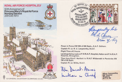 RAF Nursing RAF Hospital Ely WW2 MULTI incl Matron Dean 2x Hand Signed FDC