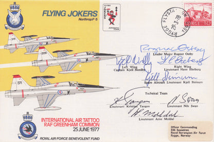 Flying Jokers Air Tattoo Military Formation Aircraft MULTI 8x Hand Signed FDC
