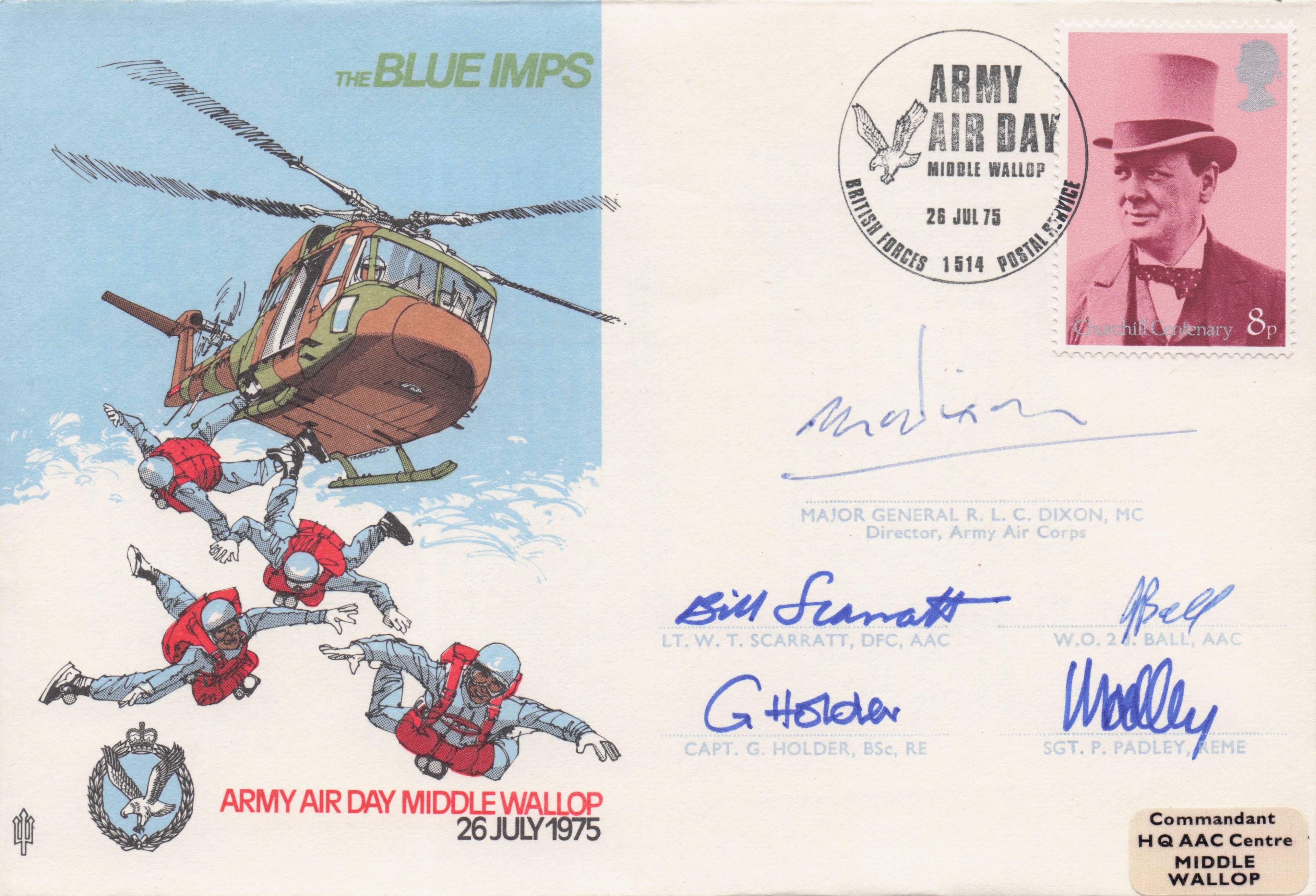 The Blue Imps Air Show Display Formatation Military Team MULTI Hand Signed FDC