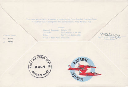 The Blue Imps Air Show Display Formatation Military Team MULTI Hand Signed FDC