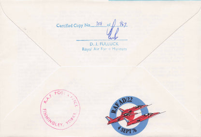 Diables Rouges Military 1970s RAF Air Display MULTI 7x Hand Signed FDC