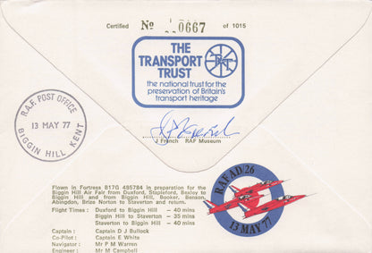 Flying Fortress Air Display 1977 Biggin Hill MULTI 6x Hand Signed Military FDC