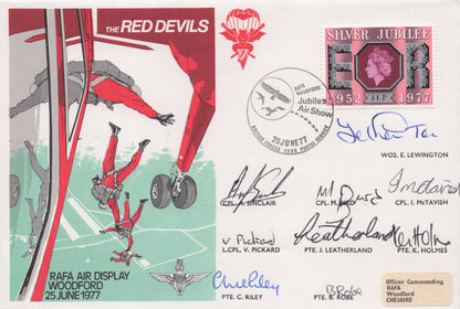 Red Devils RAFA Woodford Military Air Divers MULTI 10x Hand Signed FDC