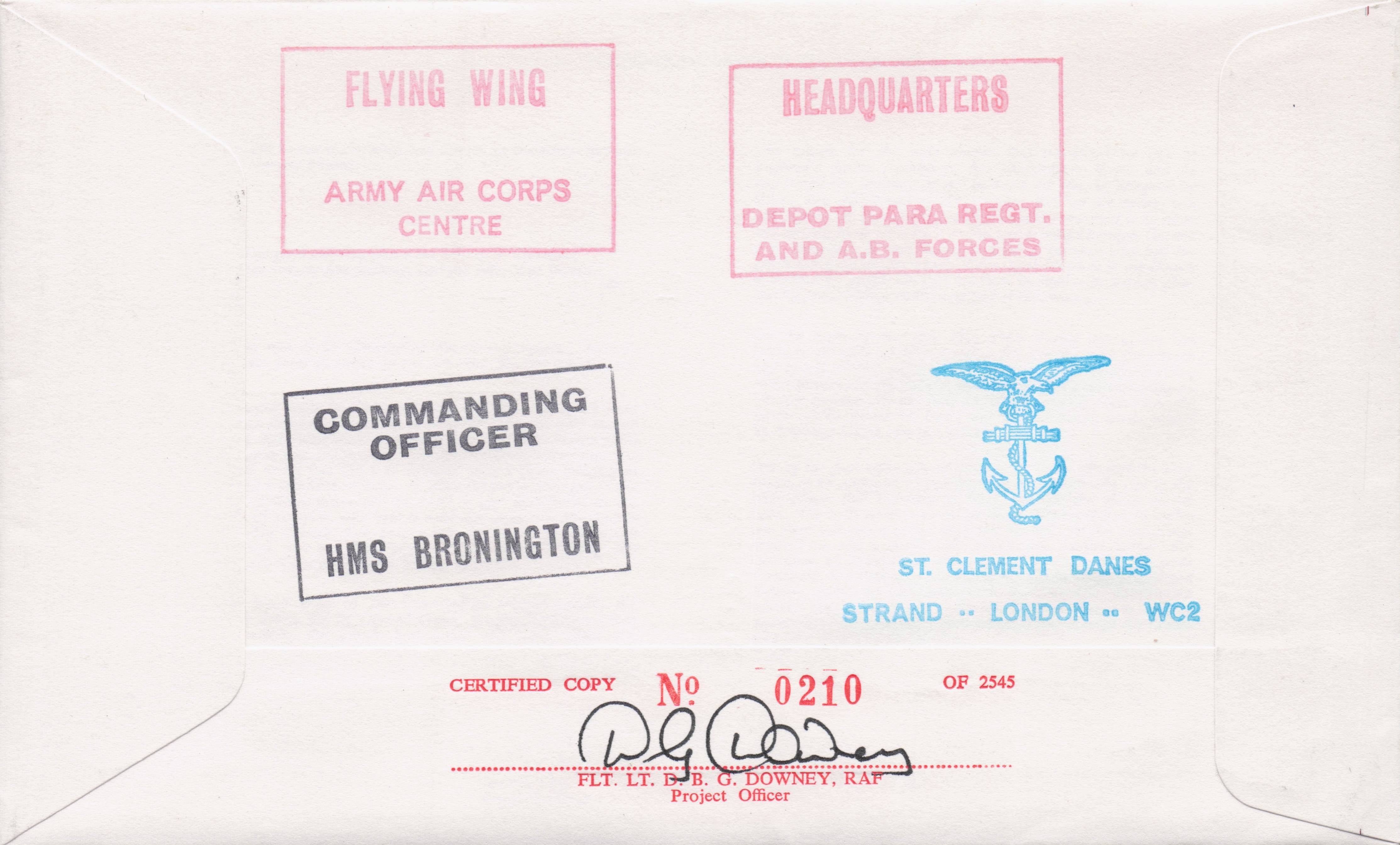 Royal Wedding 1981 Danes Chaplain RAF MULTI Hand Signed FDC