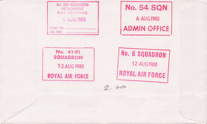 40th Anniversary Battle Of Britain Coltishall MULTI 5x Hand Signed FDC