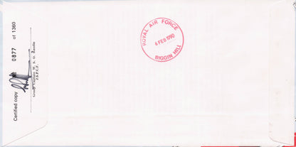 Peter Jarvis Aerobatics International Hand Signed Flown 1990 FDC