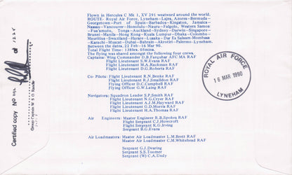 14 24 Squadron Dambusters 75th RSPCA 150th Anniversary Hand Signed FDC