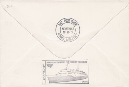 Colditz Castle Rare Flown Military Royal Air Forces Escaping Society FDC