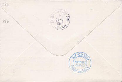 Pyrenees Rare Flown Military Royal Air Forces Escaping Society FDC