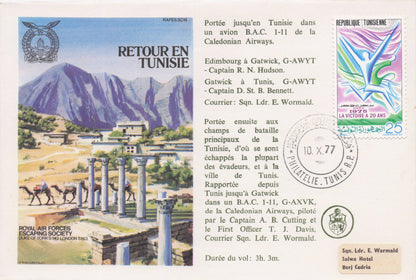Tunisia Return Military WW2 Royal Air Forces Escaping Society FDC