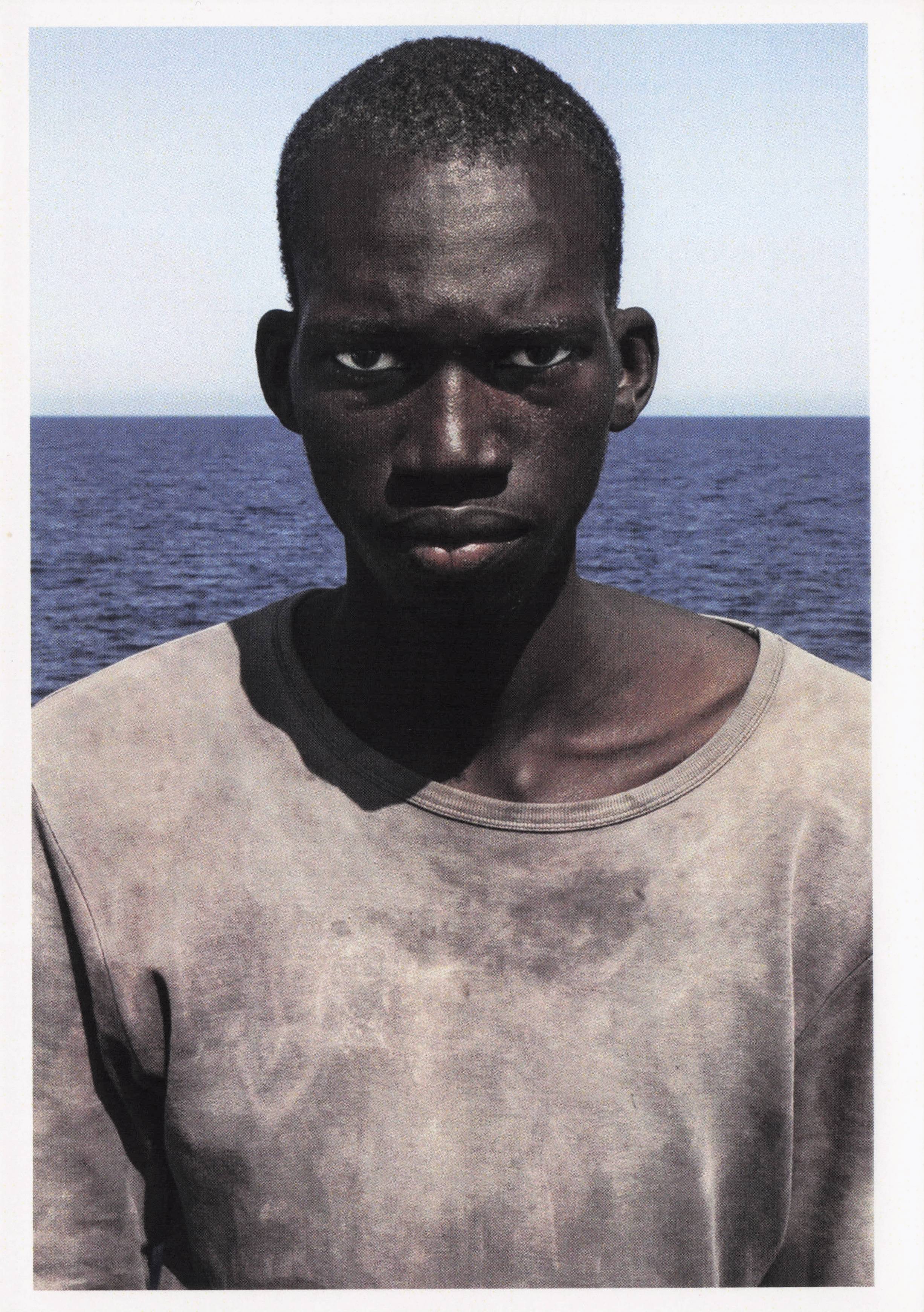 Libra Refugee Rescued From Ship Disaster Award Photo Art Postcard