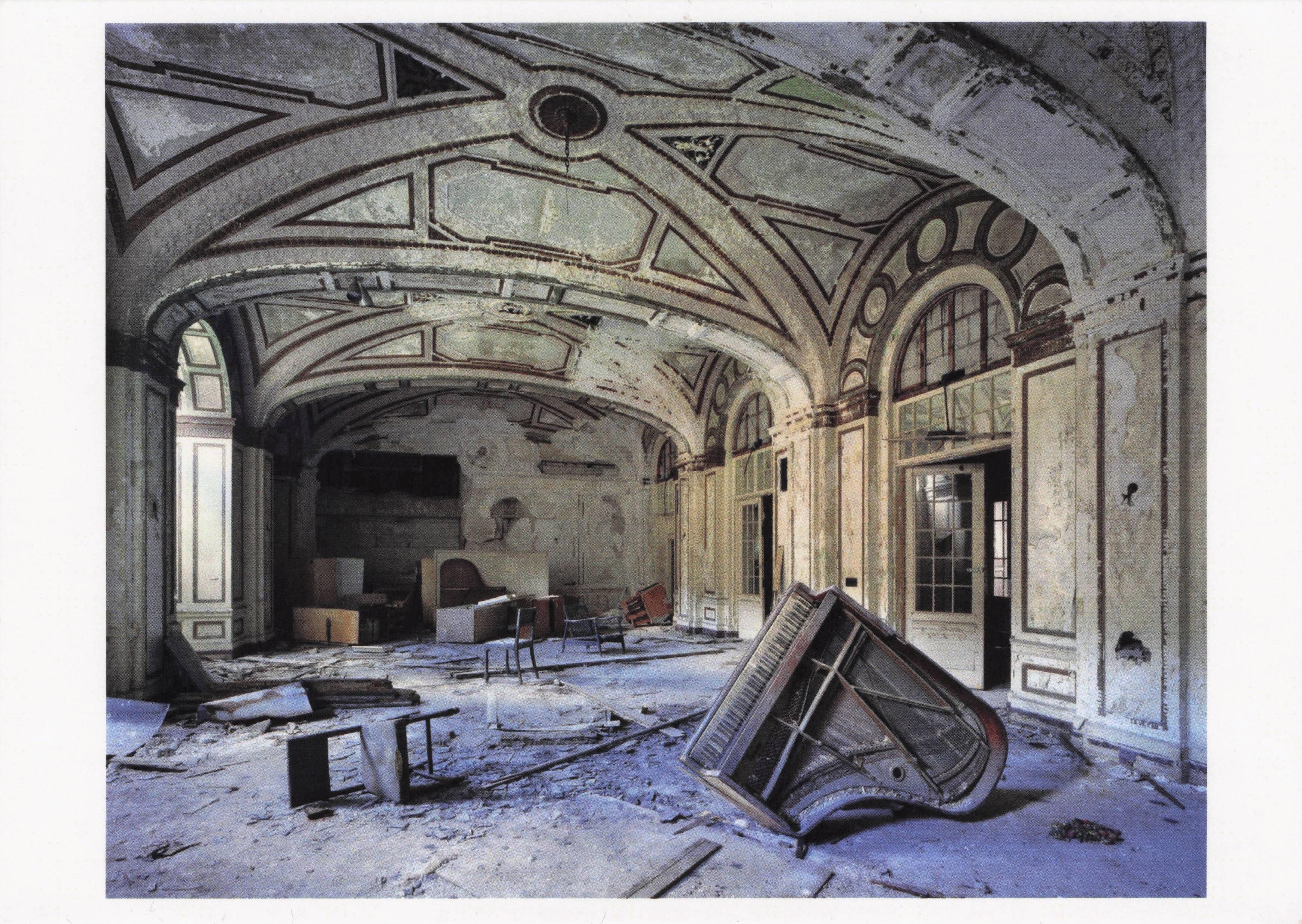 Detroit Plaza Hotel Ballroom Disaster 2006 Photo Art Award Postcard