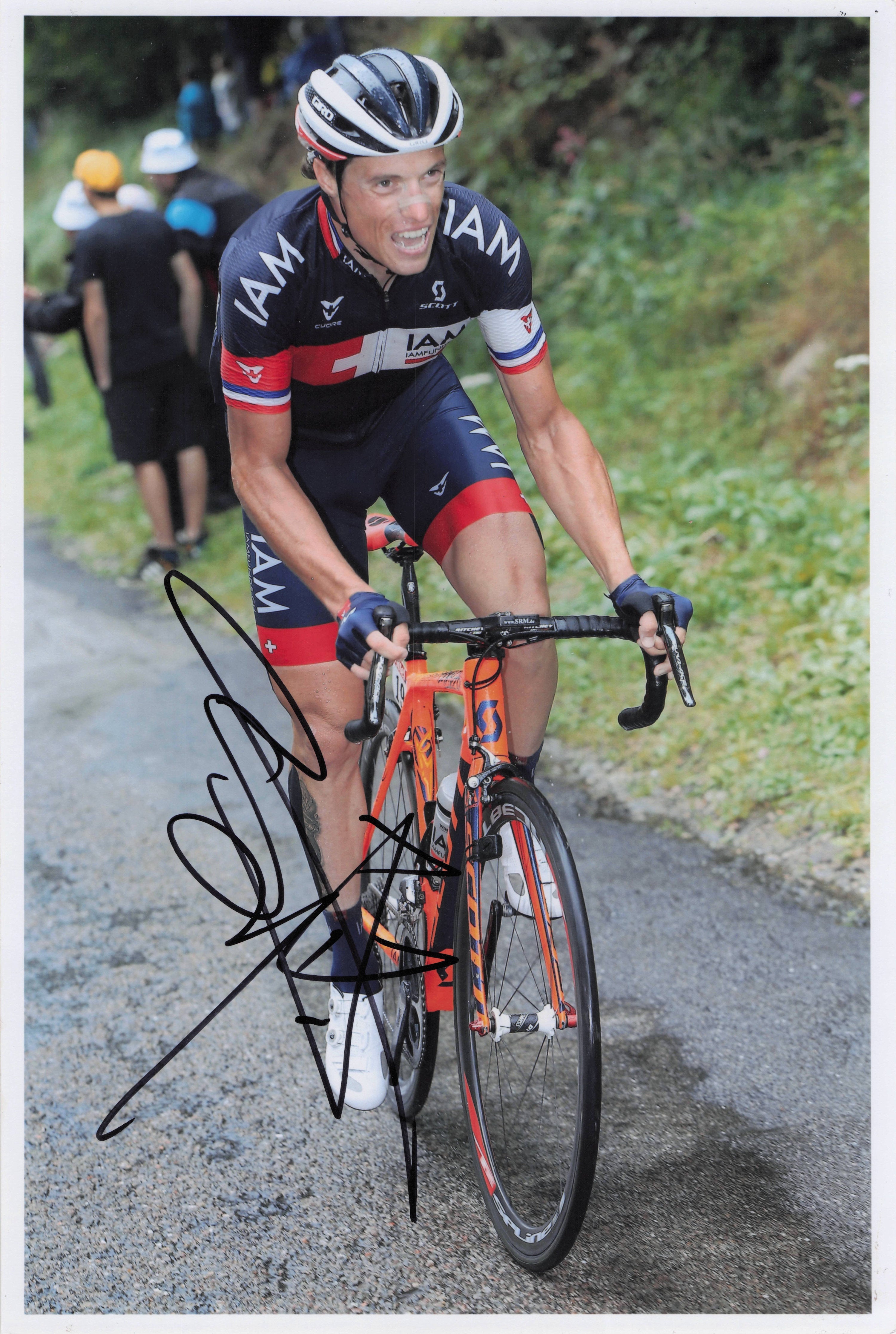 Sylvain Chavanel French Cyclist 2014 Tour De France 12x8 Hand Signed Photo