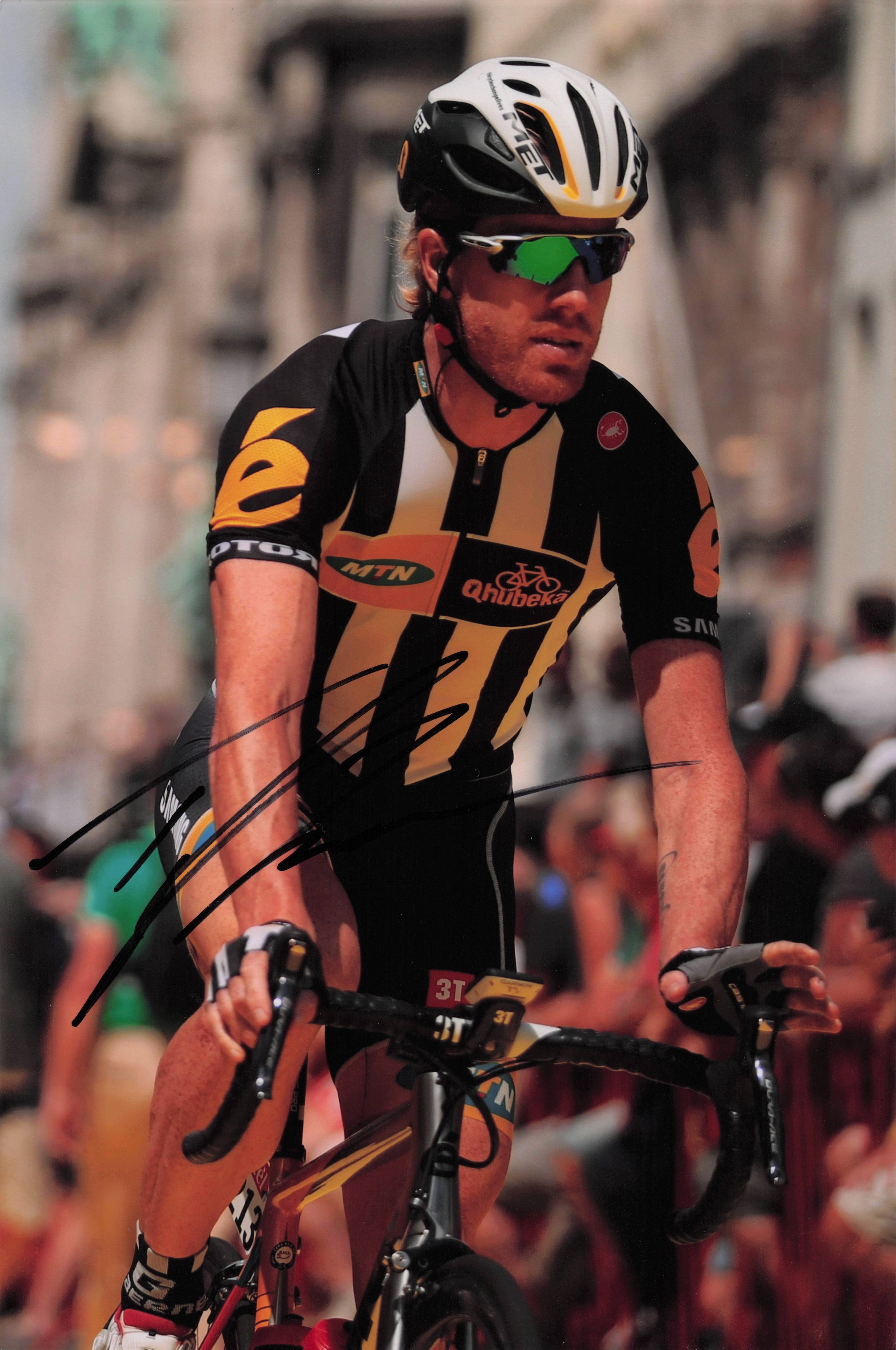 Tyler Farrar USA Cyclist 2015 Tour De France Anvers 12x8 Hand Signed Photo