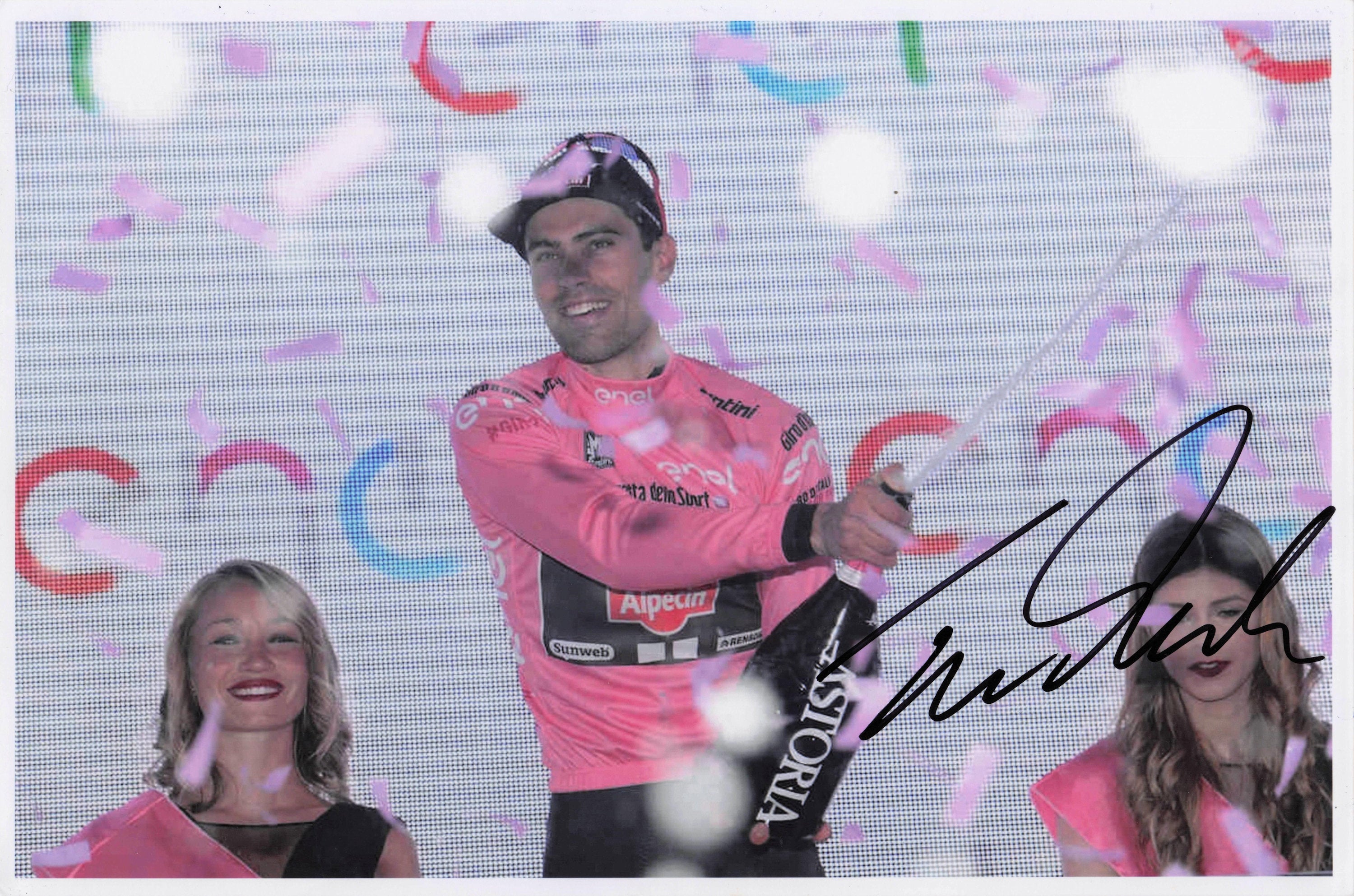 Tom Dumoulin Dutch Holland Cyclist 2016 Tour Of Italy 12x8 Hand Signed Photo