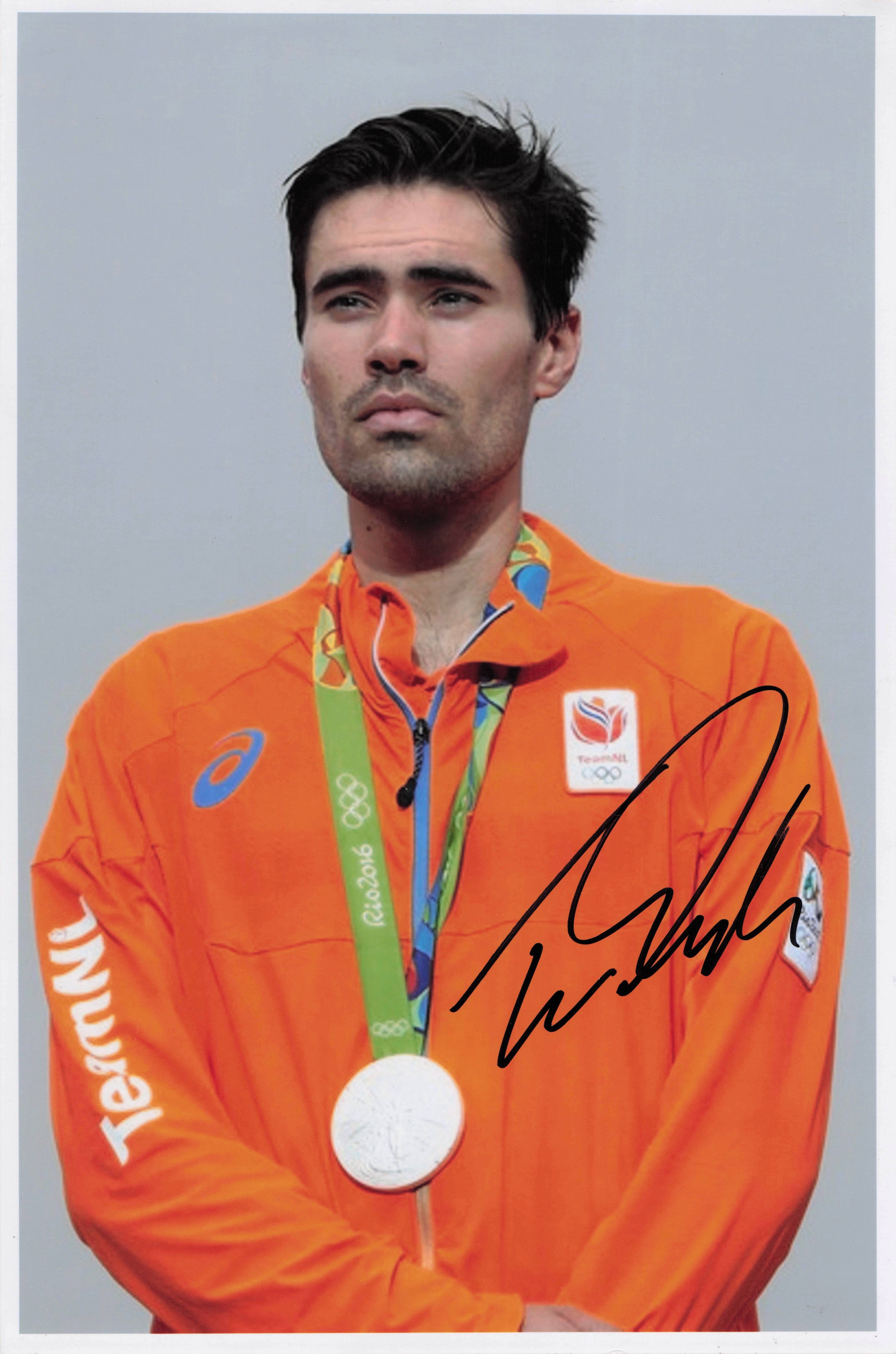 Tom Dumoulin Holland Cycling 2016 Olympic Games 12x8 Hand Signed Photo