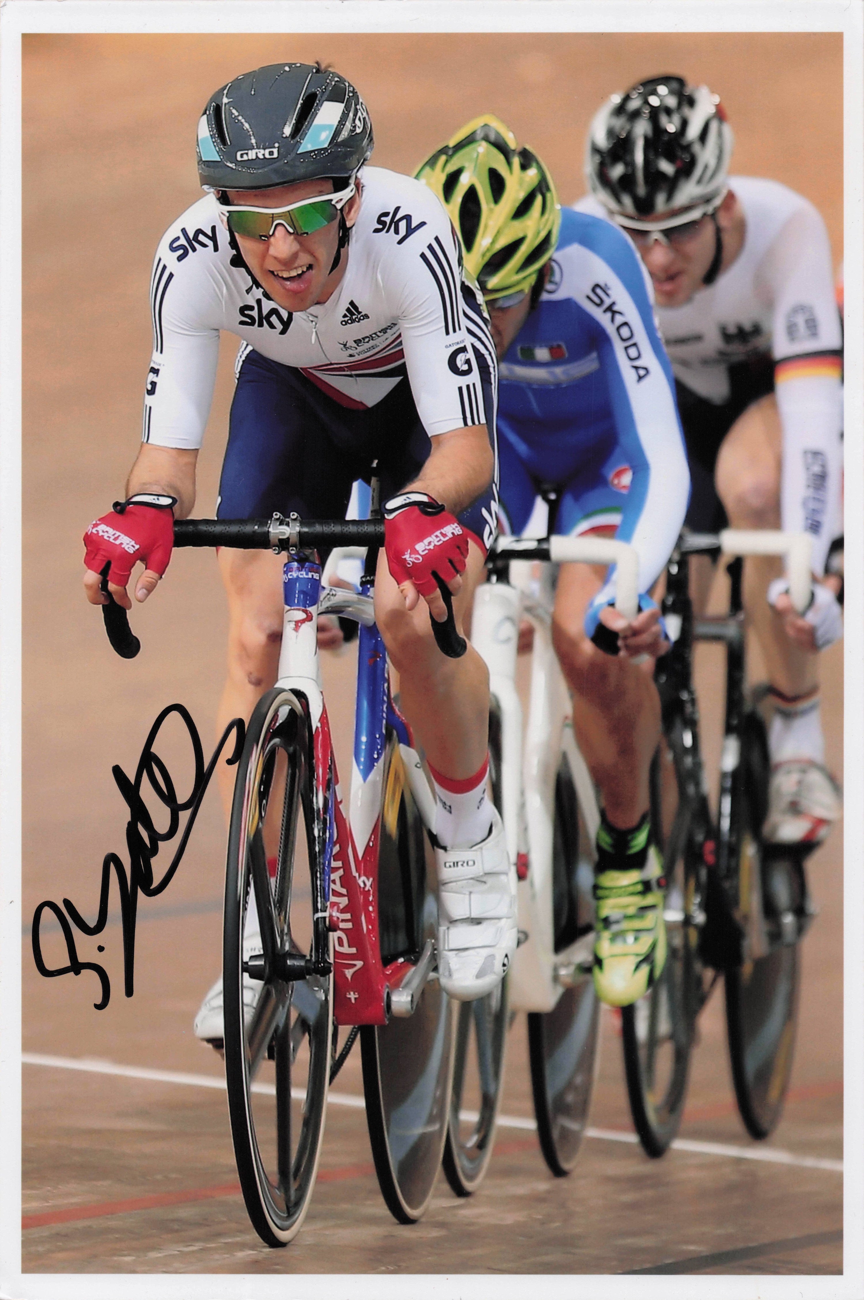 Simon Yates British Cyclist at Belarus 2013 Victory 12x8 Hand Signed Photo