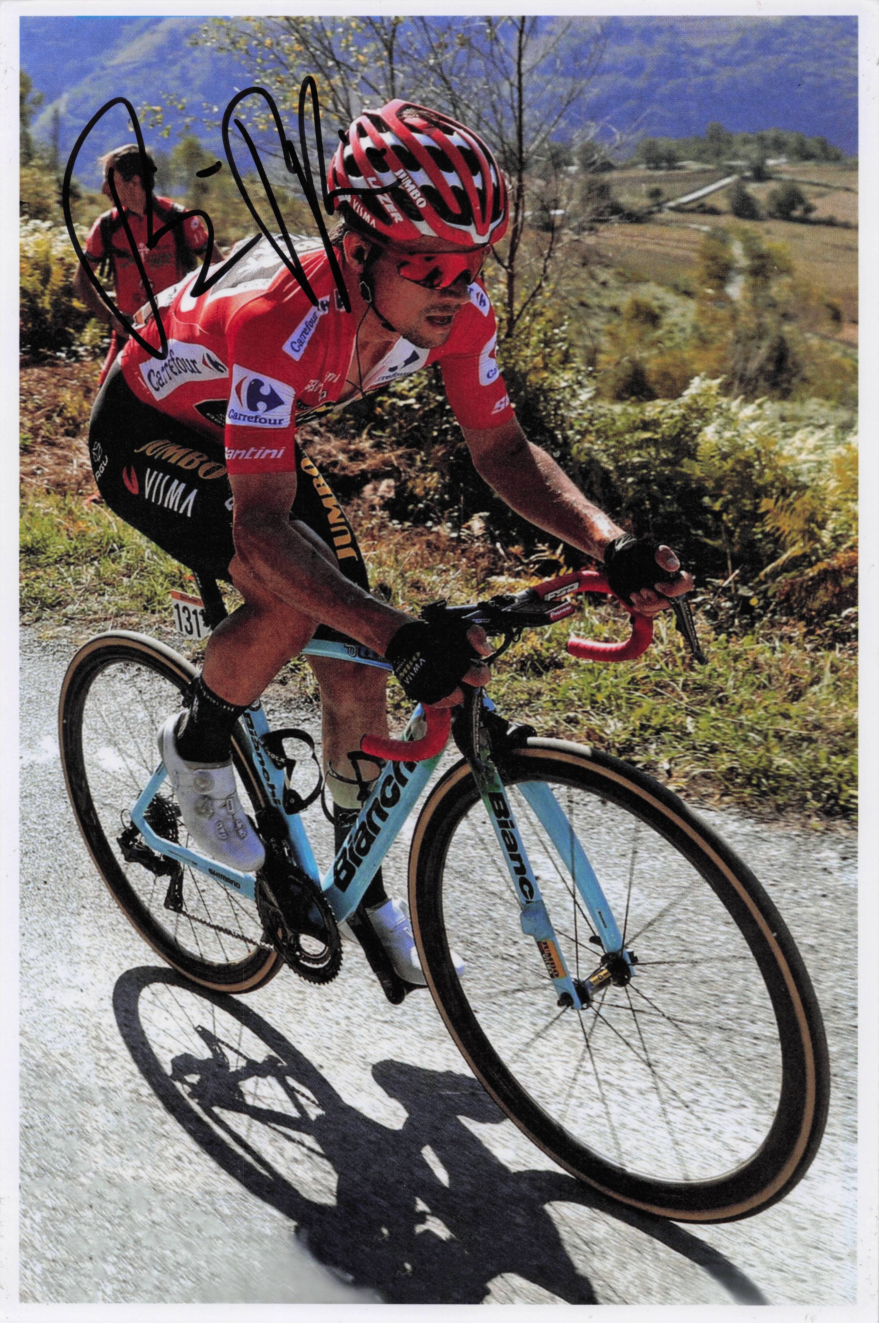 Primoz Roglic Slovenia Cycling 2019 Race Victory 12x8 Hand Signed Photo