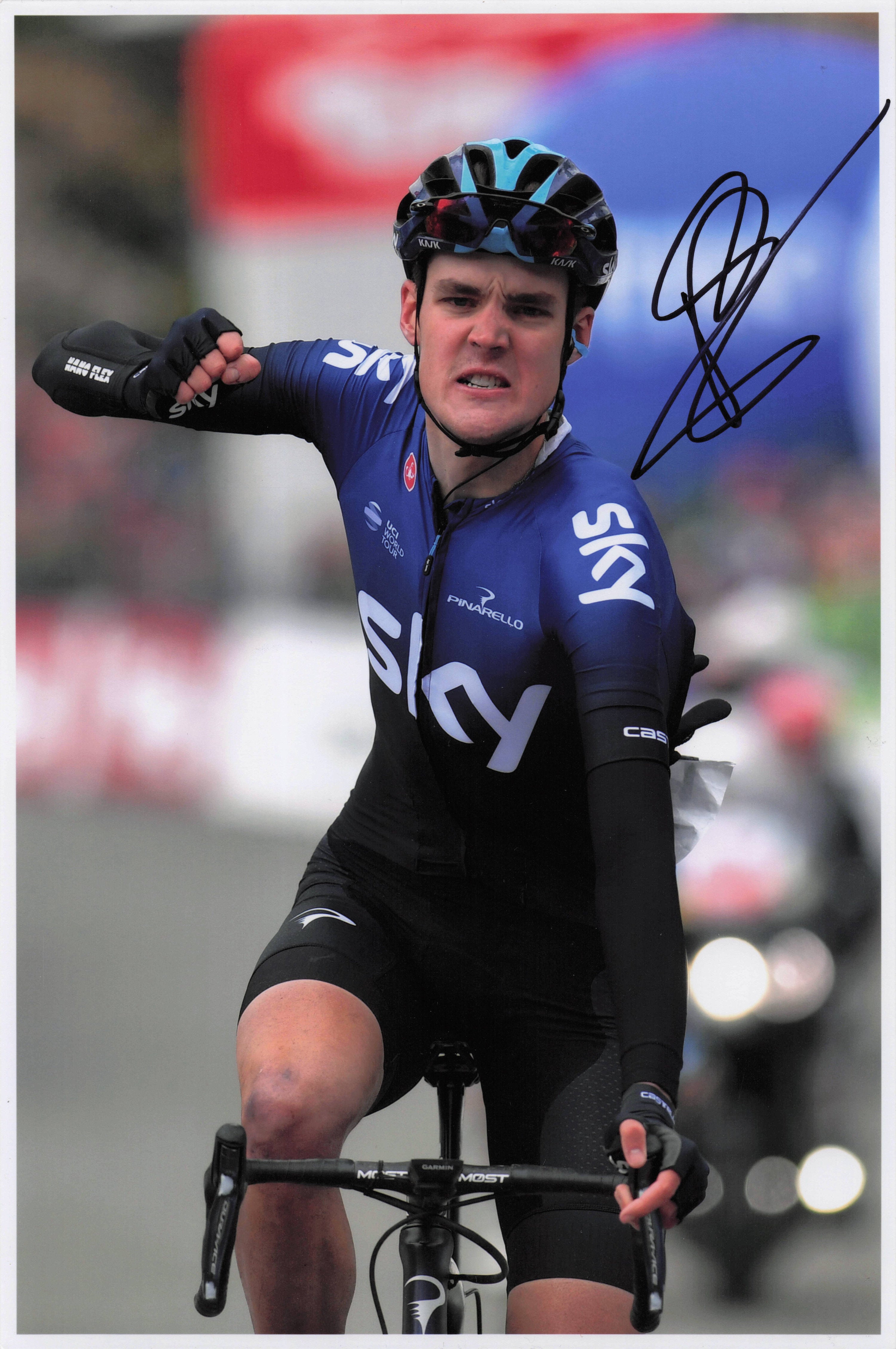 Pavel Sivakov French Cyclist Team Emirates 12x8 Hand Signed Photo