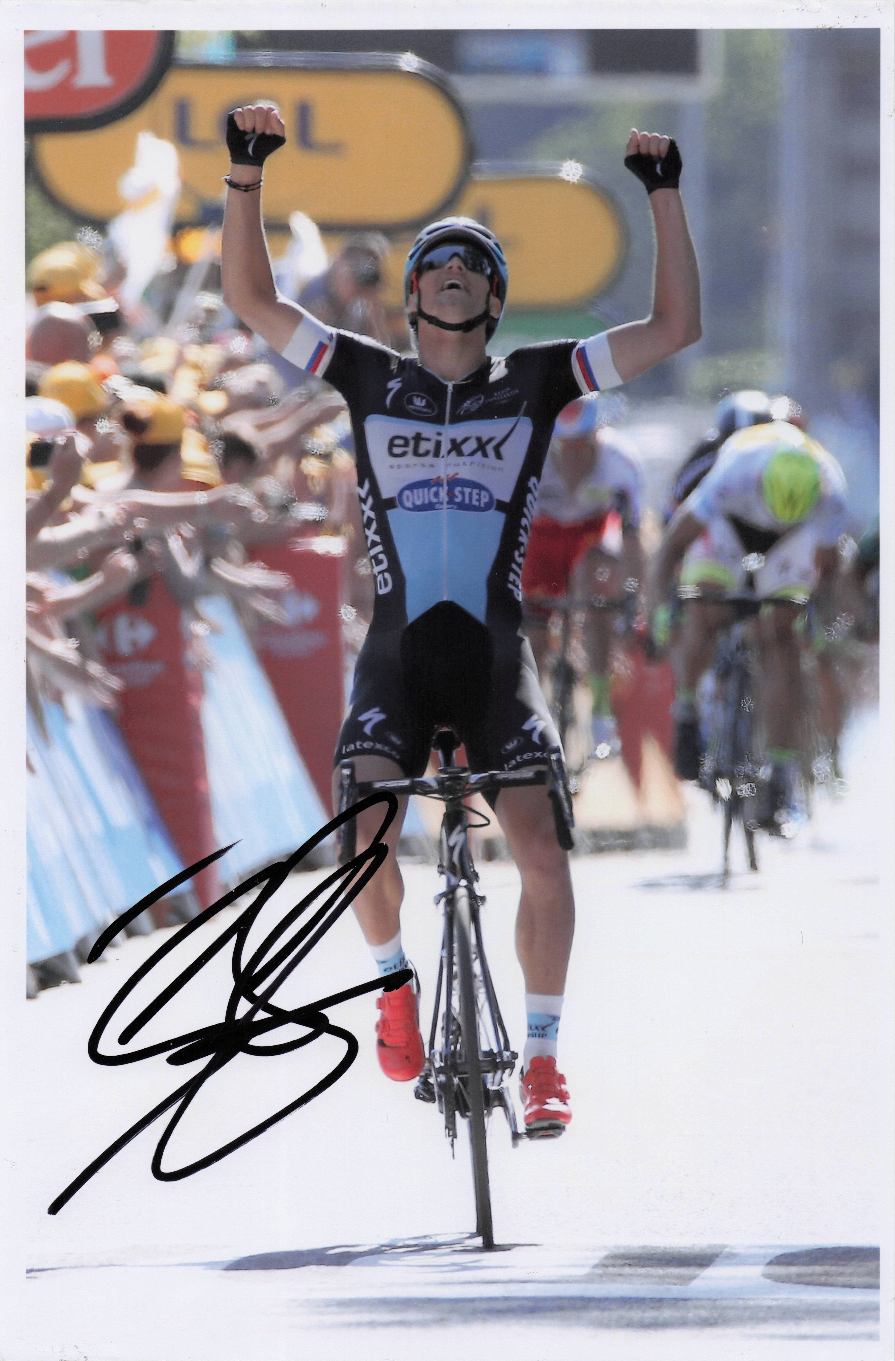 Zdenek Stybar Czech Soviet Cyclist 2015 Tour De France 12x8 Hand Signed Photo