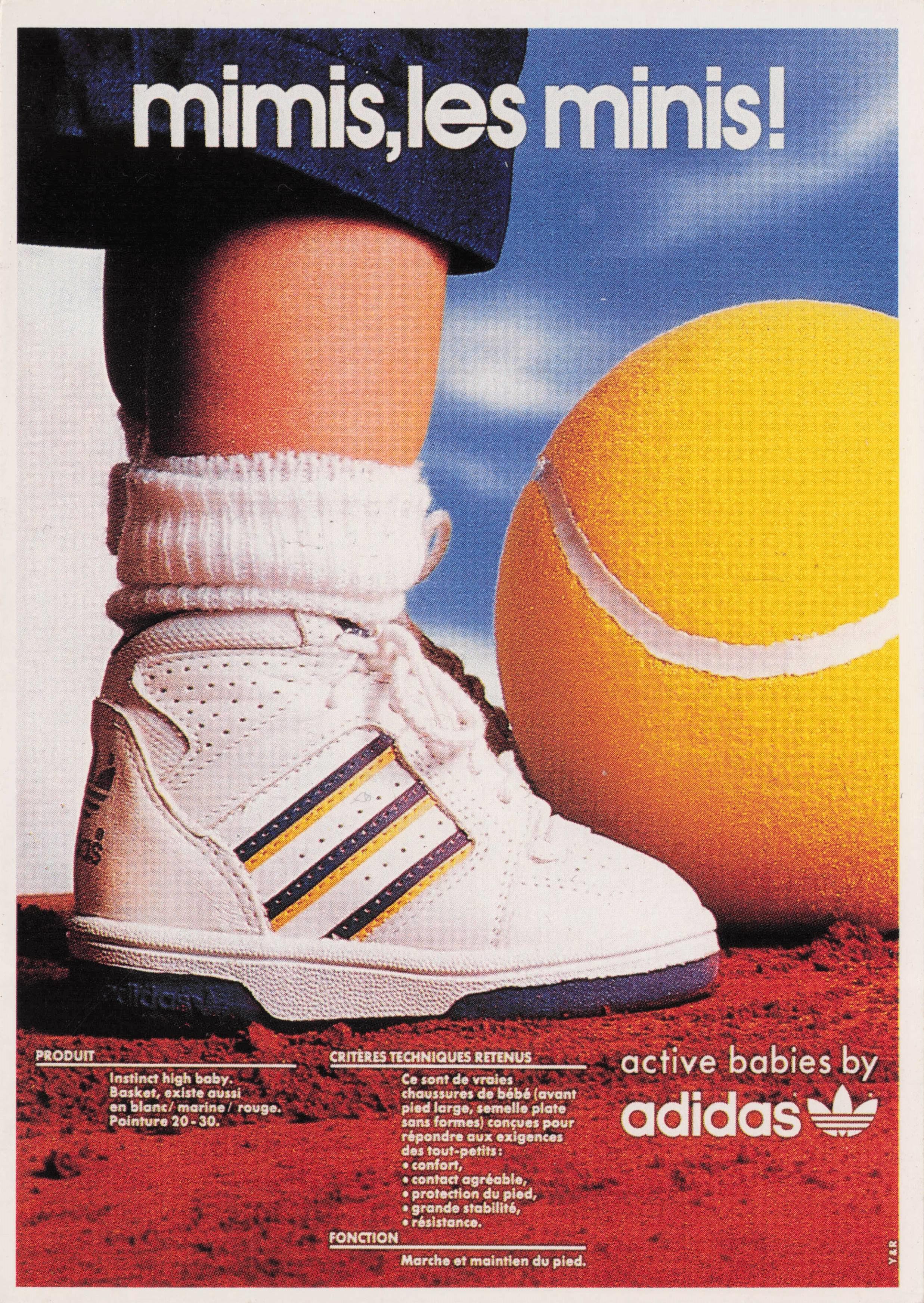 Adidas Miniature Tennis Sports Shoes French Advertising Postcard