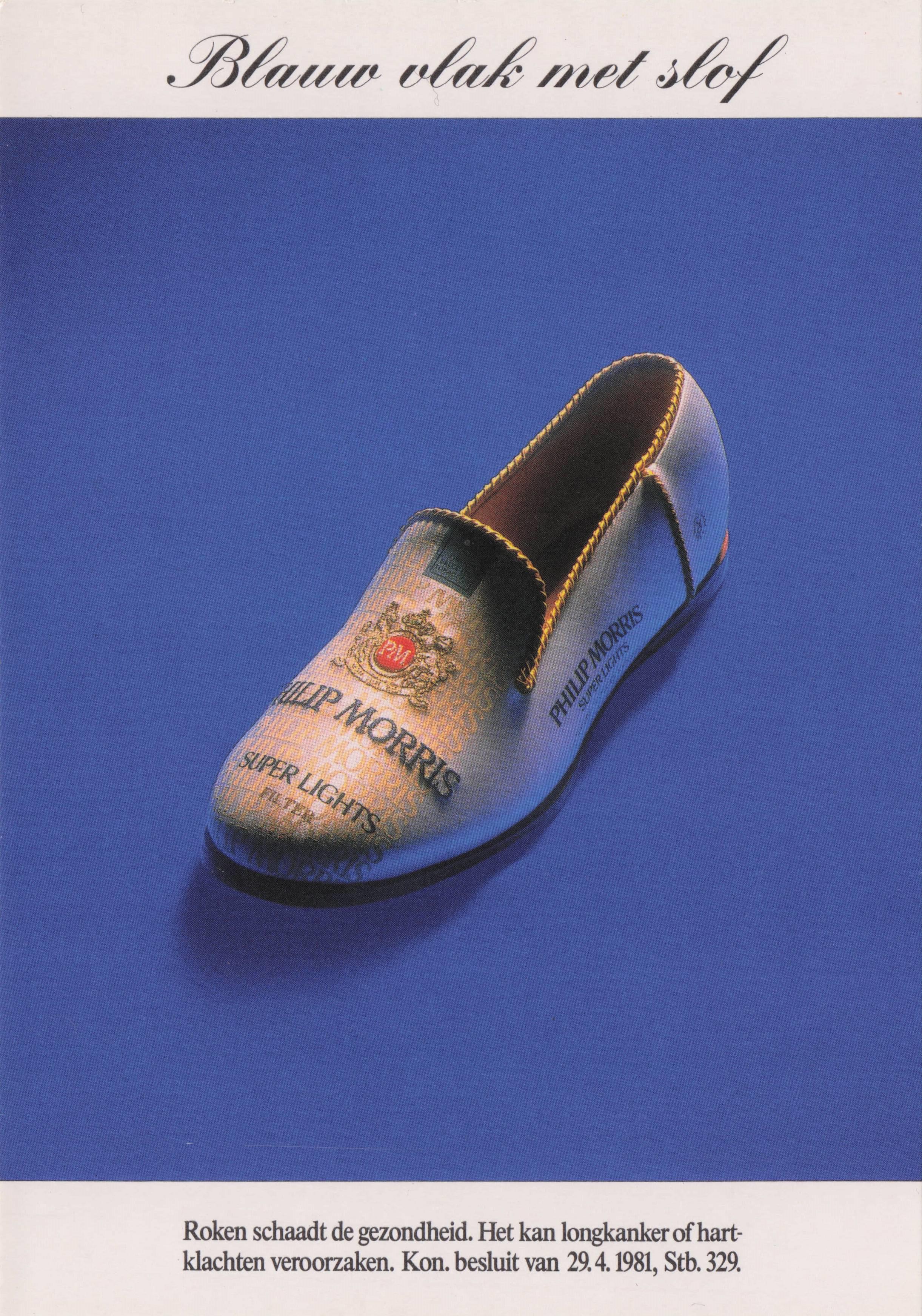 Philip Morris Dutch Holland 1981 Wood Clogs Shoes Advertising Postcard