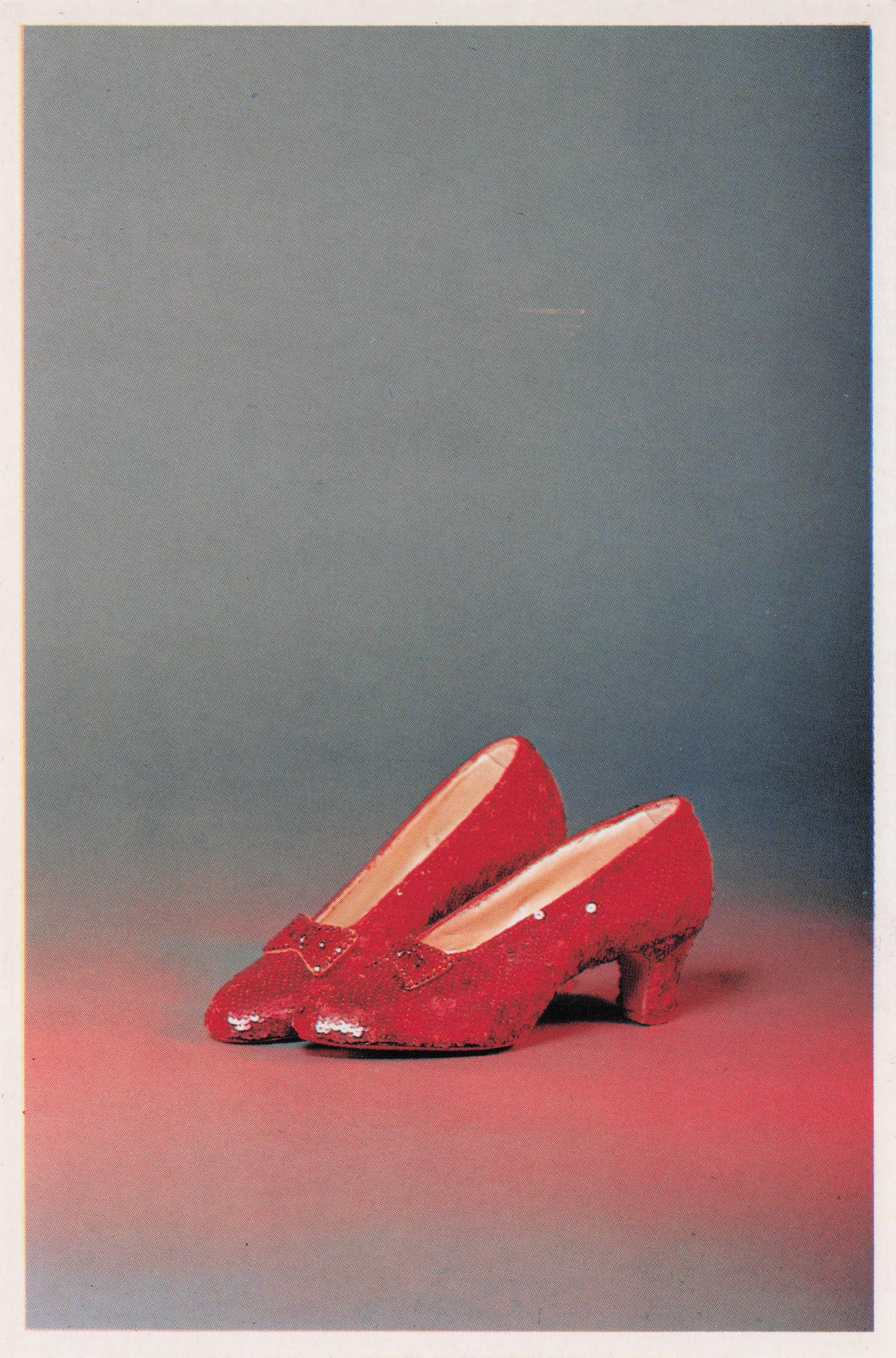 Shoes Worn by Judy Garland in Wizard Of Oz Film Rare Postcard