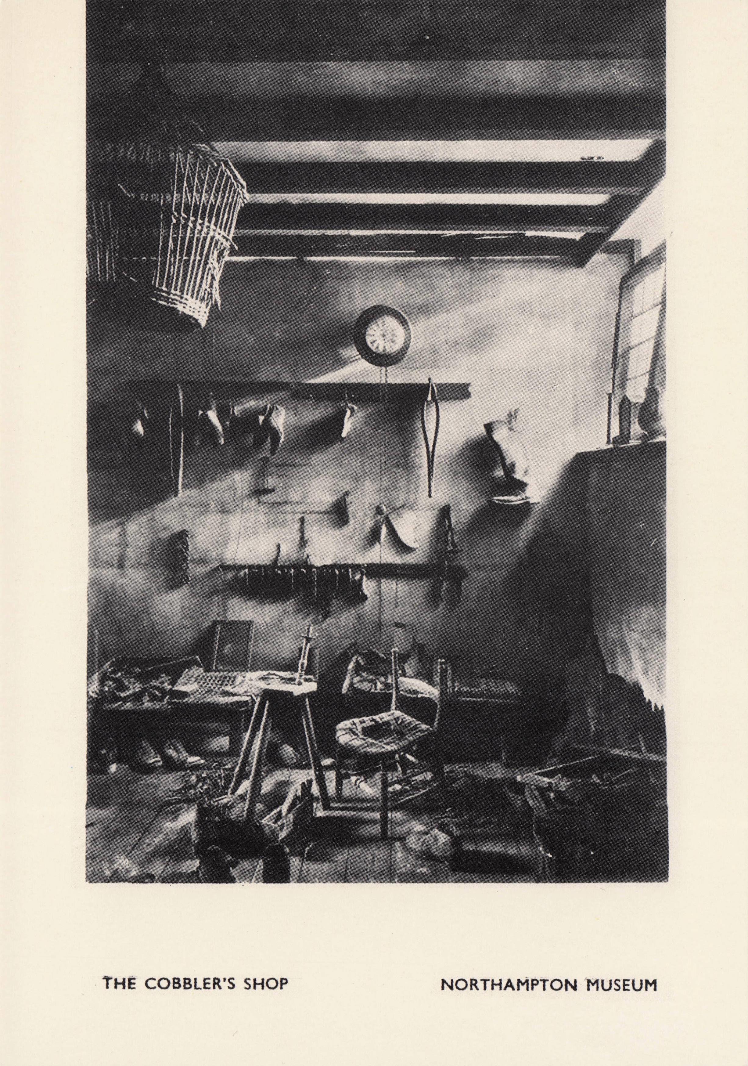 The Cobblers Shoe Shop Northampton Museum Rare Photo Postcard