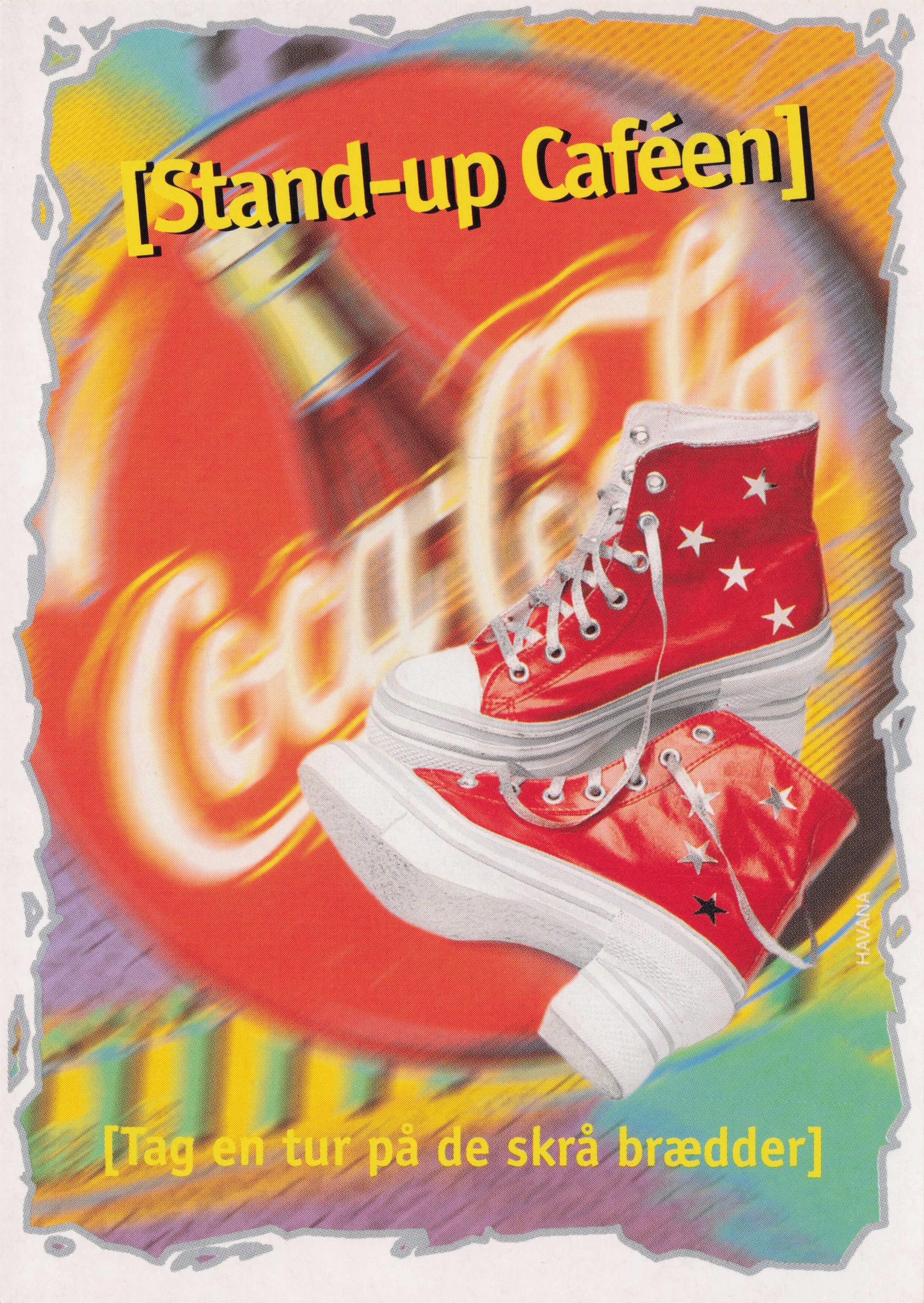 Holland Coca Cola Red Star Trainers Cafeen Drink Advertising postcard