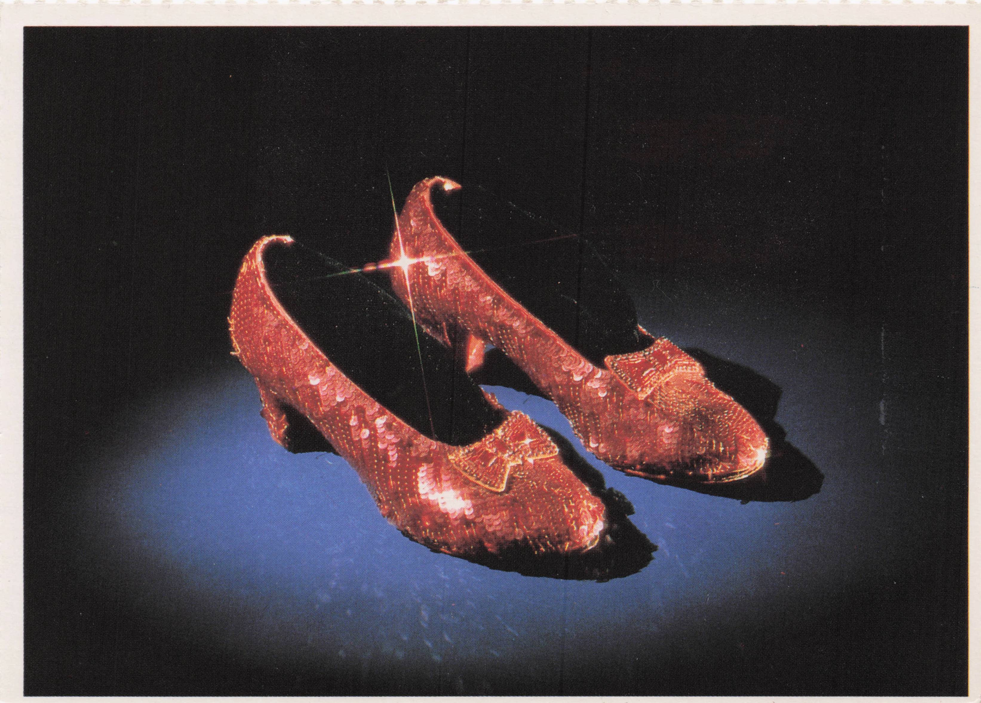 Shoes Slippers Worn by Judy Garland Wizard Of Oz Film Postcard