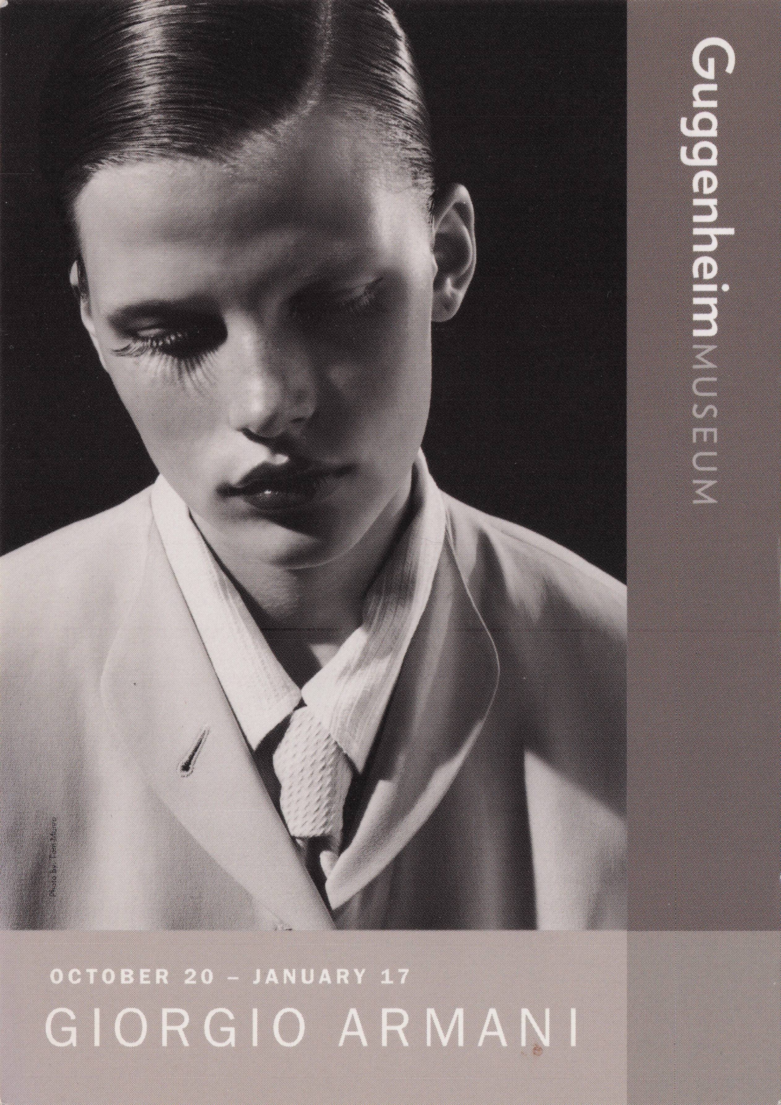 Guggenheim Museum Giorgio Armani Exhibition Advertising Postcard