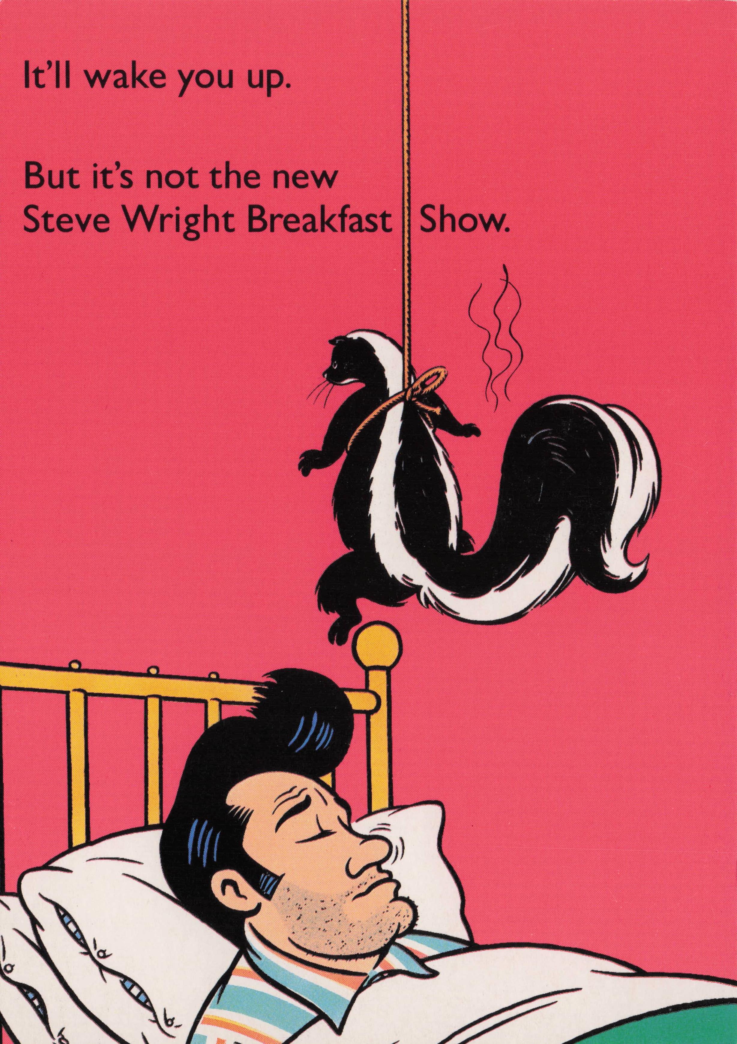 Steve Wright DJ BBC Breakfast Show Radio 1 Vintage Advertising Postcard