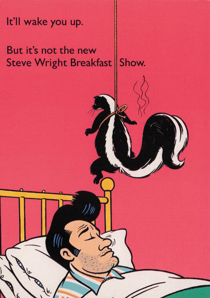 Steve Wright DJ BBC Breakfast Show Radio 1 Vintage Advertising Postcard