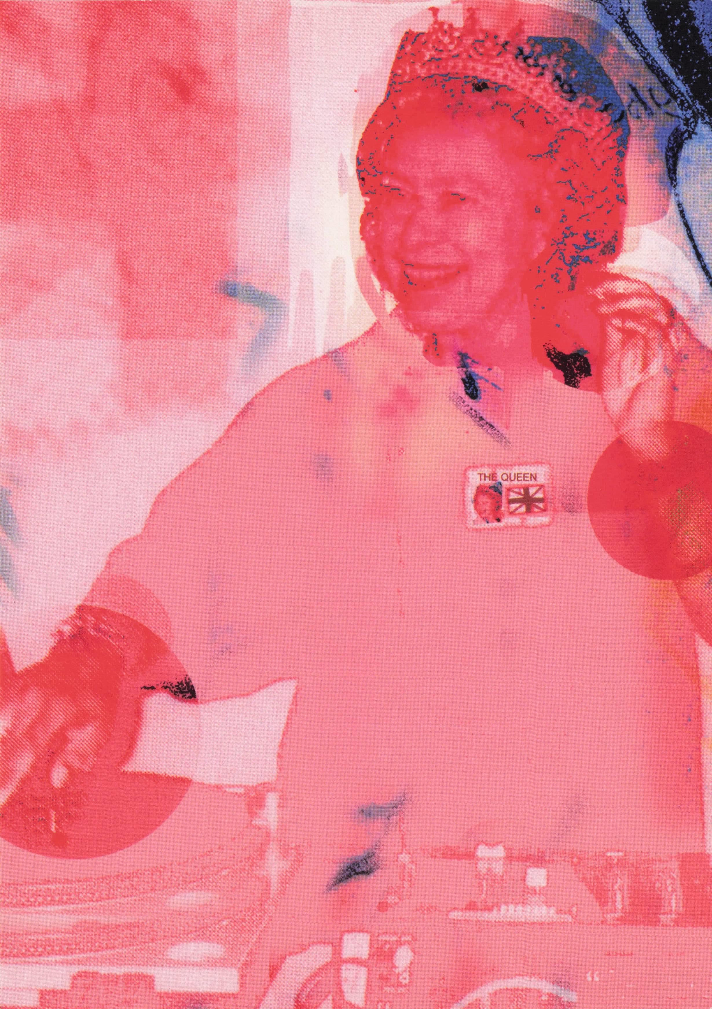 Queen Elizabeth As DJ Raving Royal Golden Jubilee Street Party Postcard