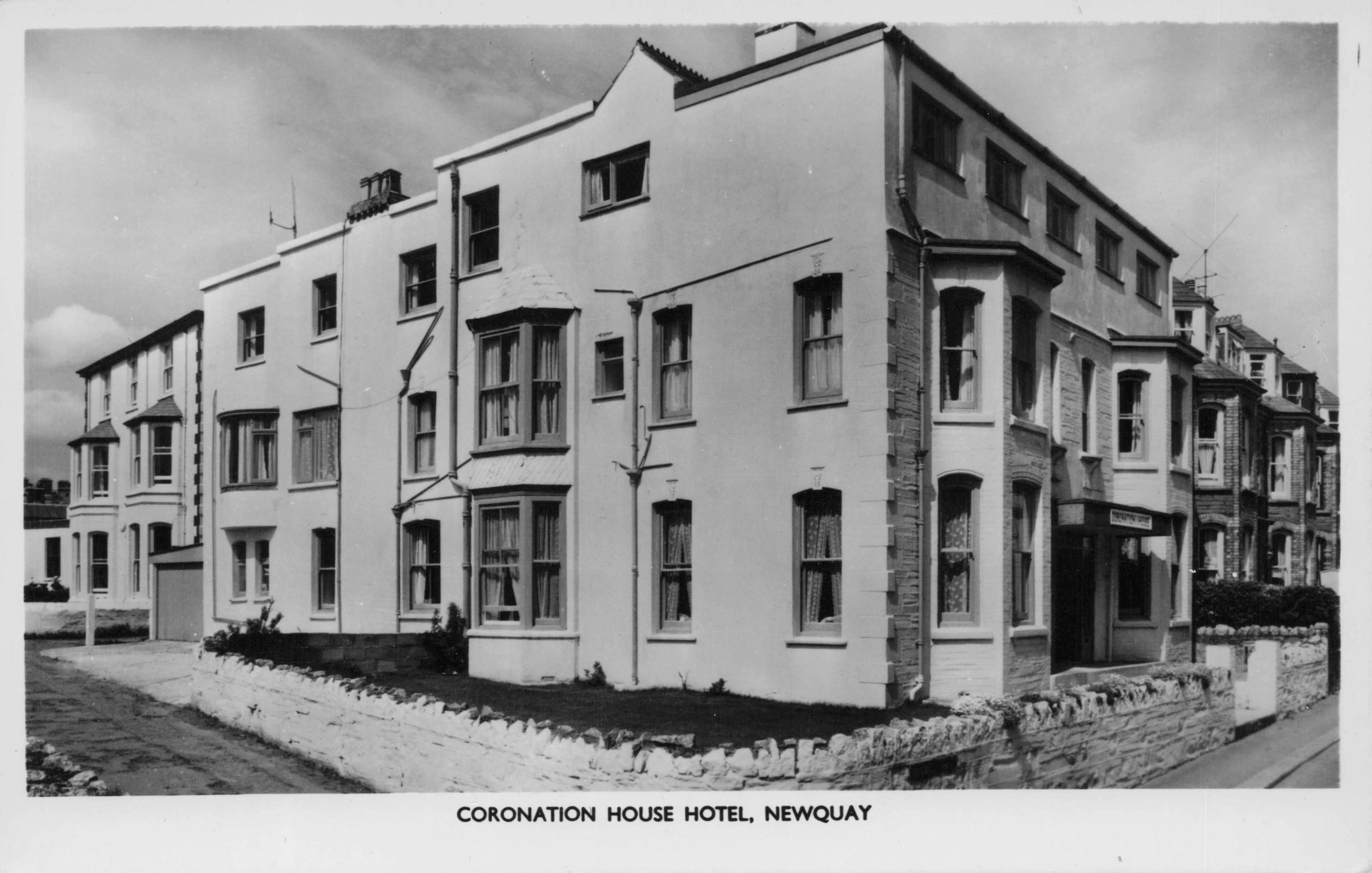 Coronation House Hotel Newquay Devon Old Real Photo EX Postcard