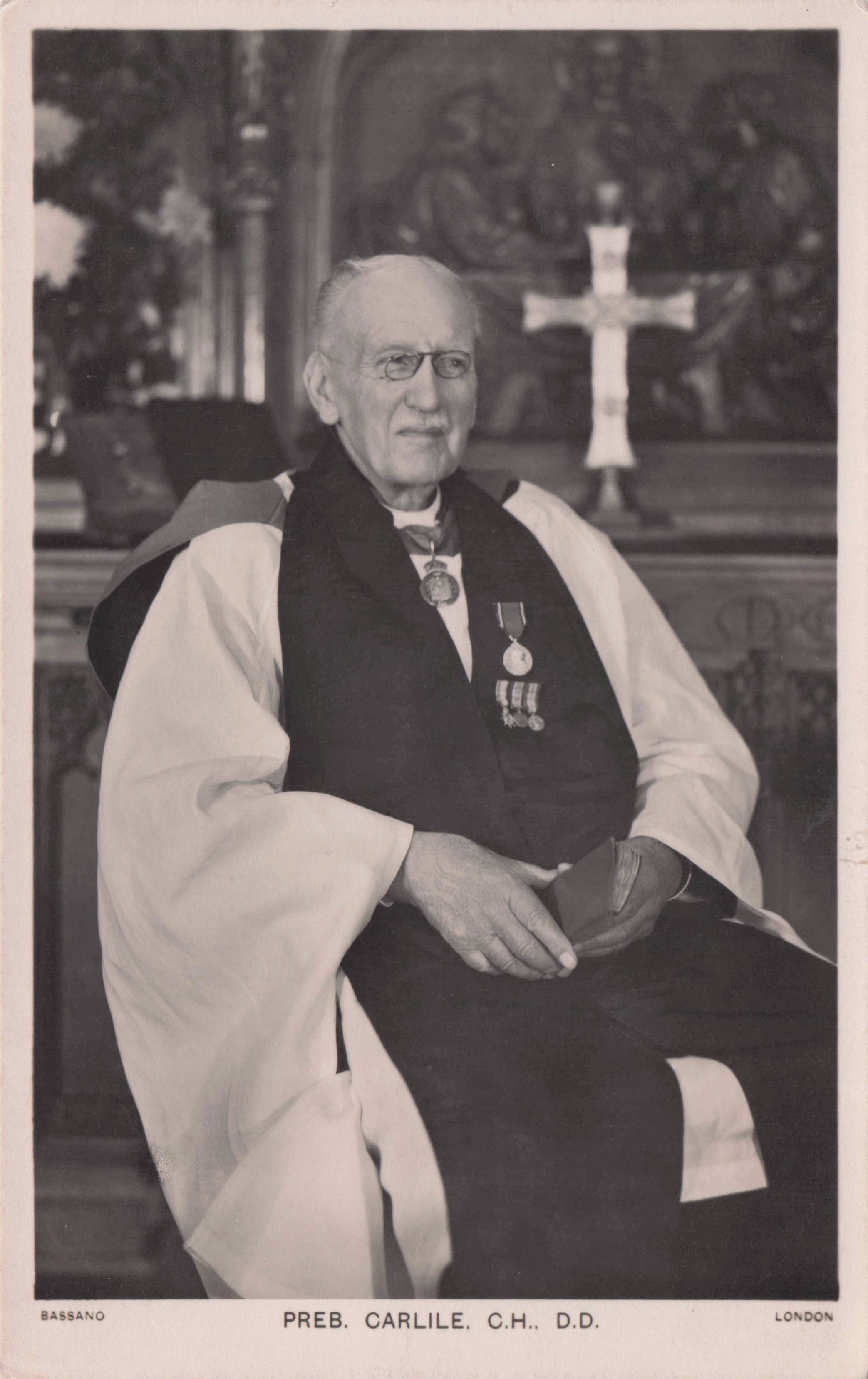 Reverend Revd Wilson Carlile WW1 London British Order Priest Old Postcard