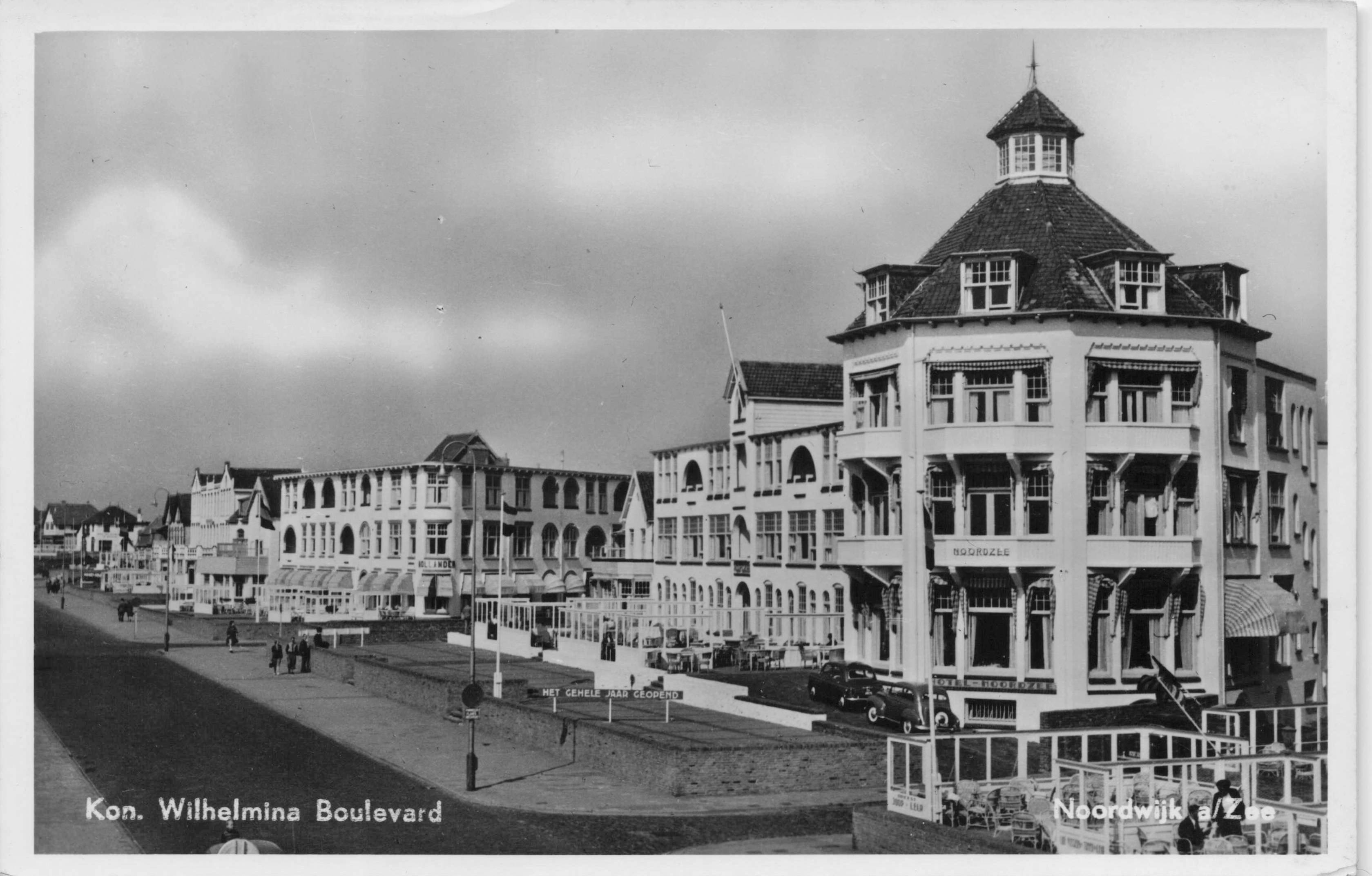 Wilhelmina Boulevard Norway Real Photo Old Postcard