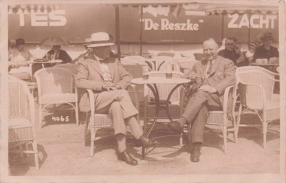 Scheveningen Holland De Reszke Cafe Restaurant Antique Postcard