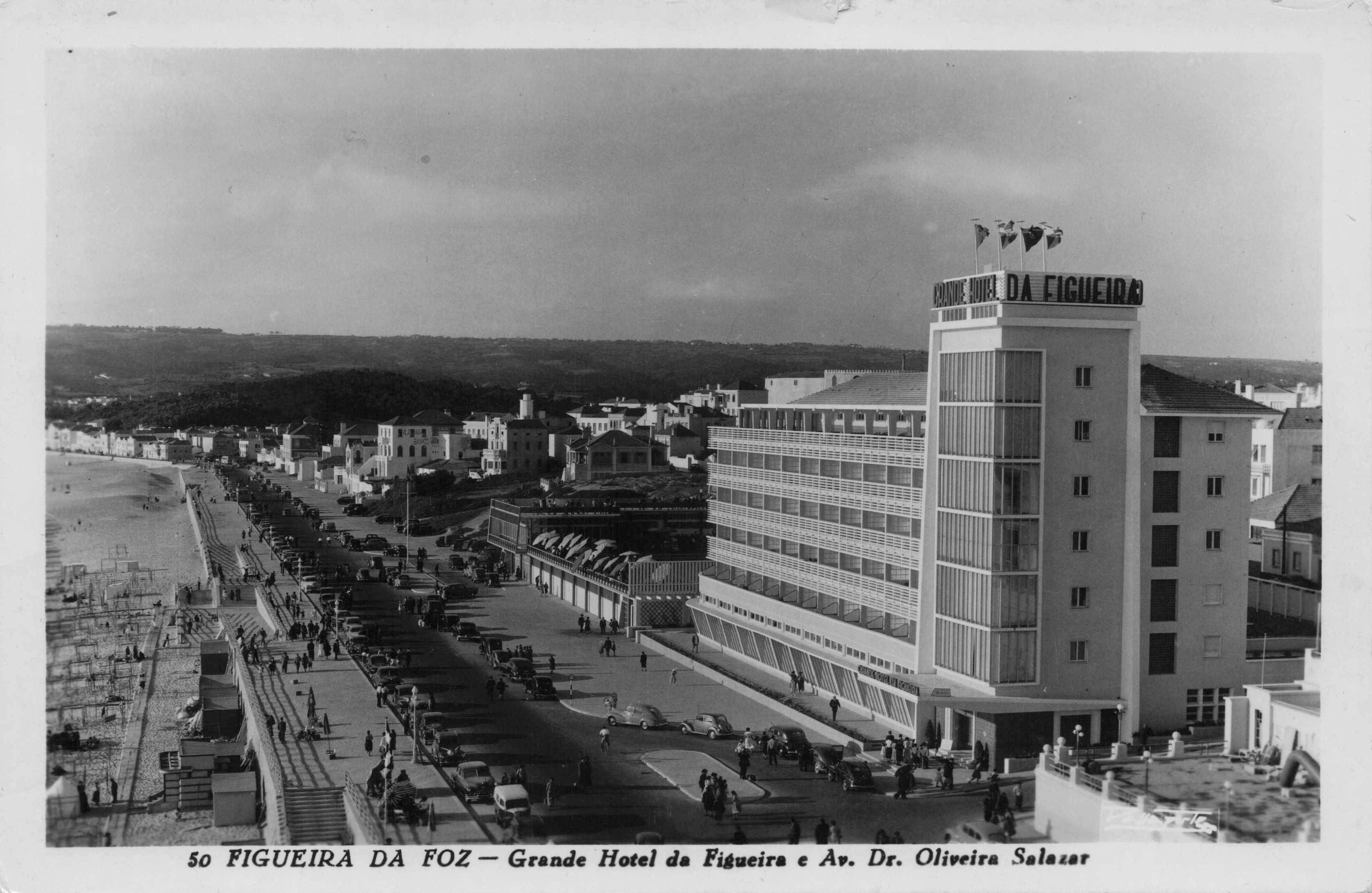 Grande Hotel da Figueira Portugal Old RPC Postcard