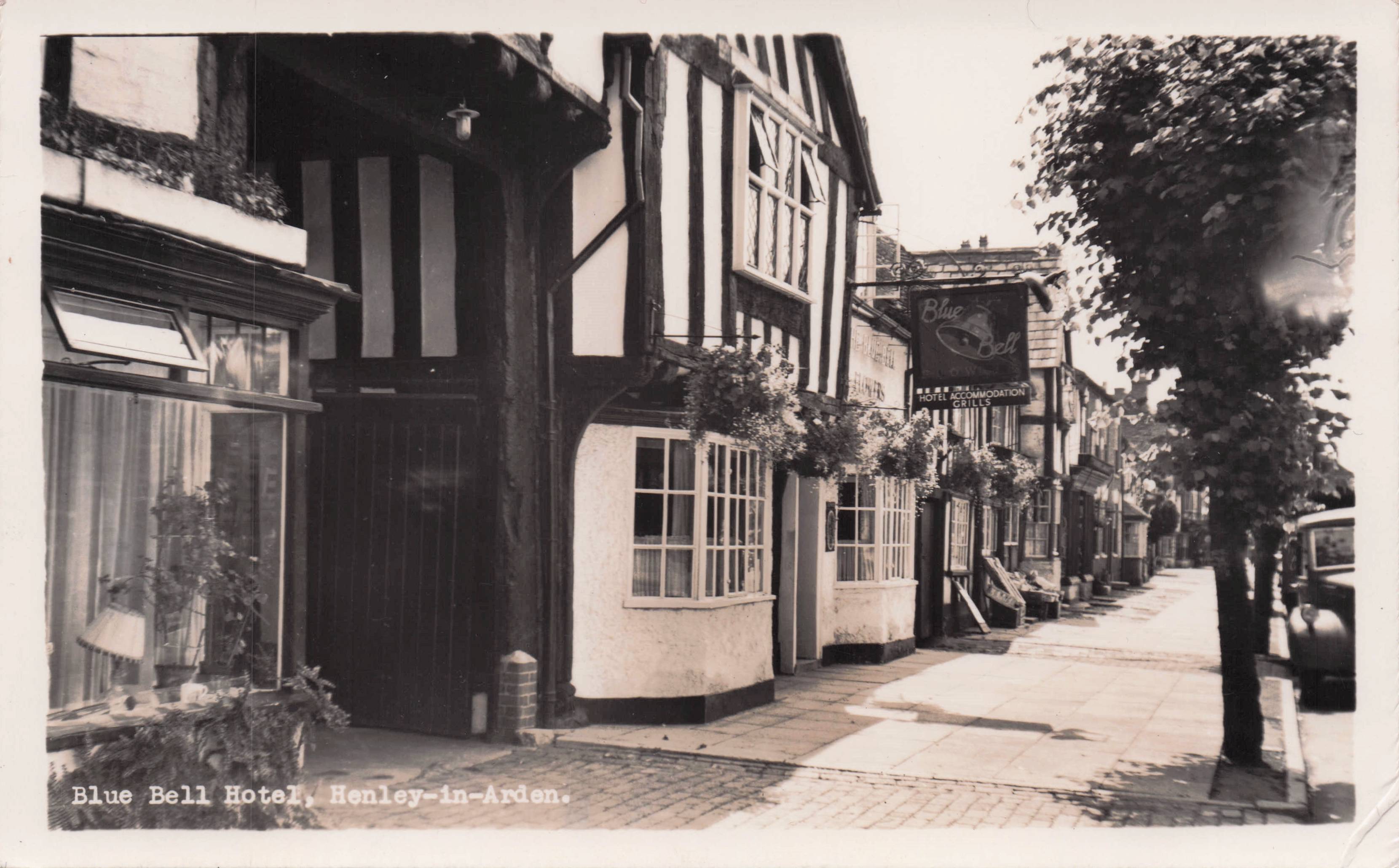 Blue Bell Hotel Henley In Arden Warwickshire Hotel Grills Old RPC Postcard