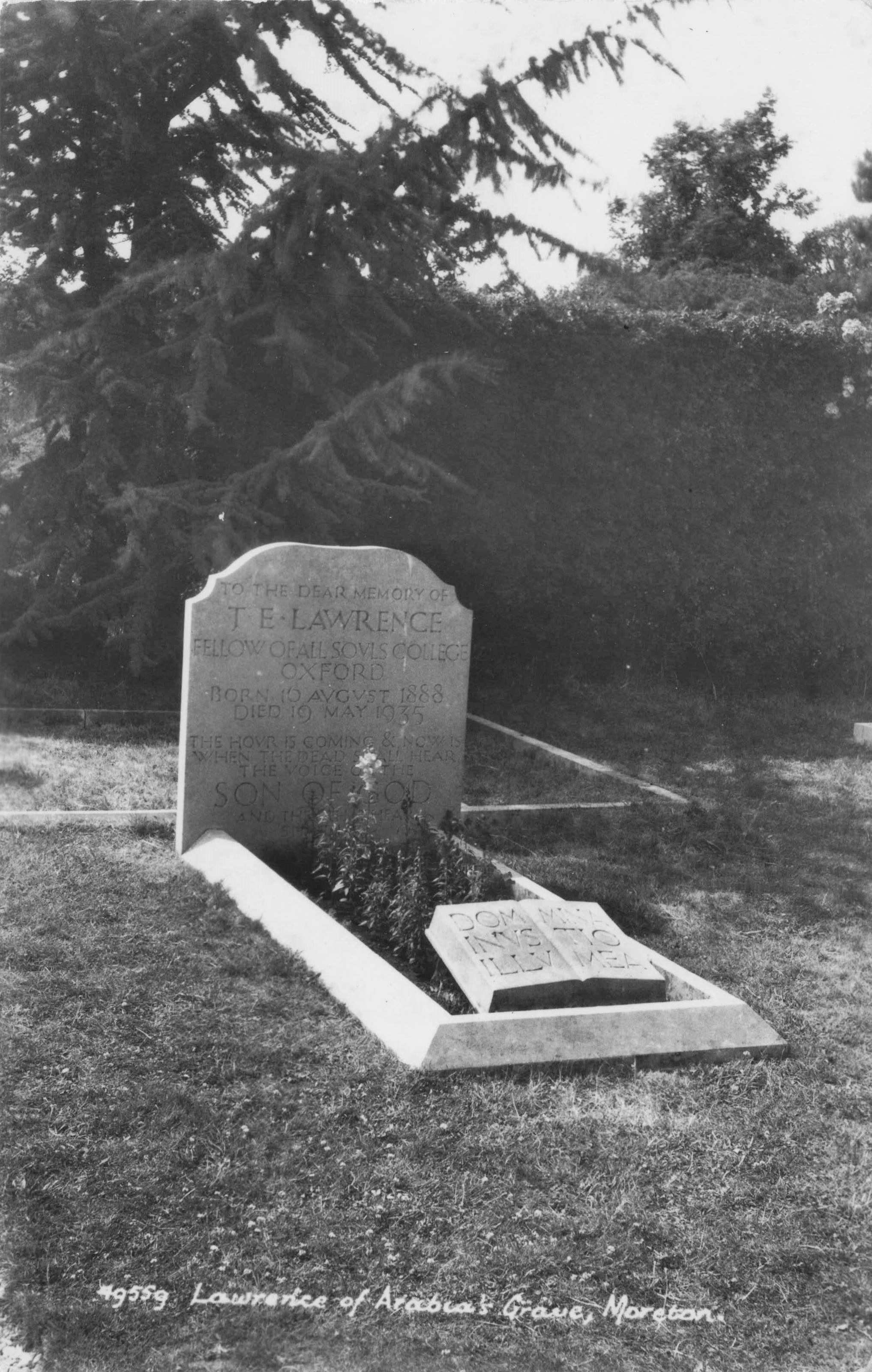 Lawrence Of Arabia's Grave Moreton Dorset Oxford Vintage Real Photo Postcard