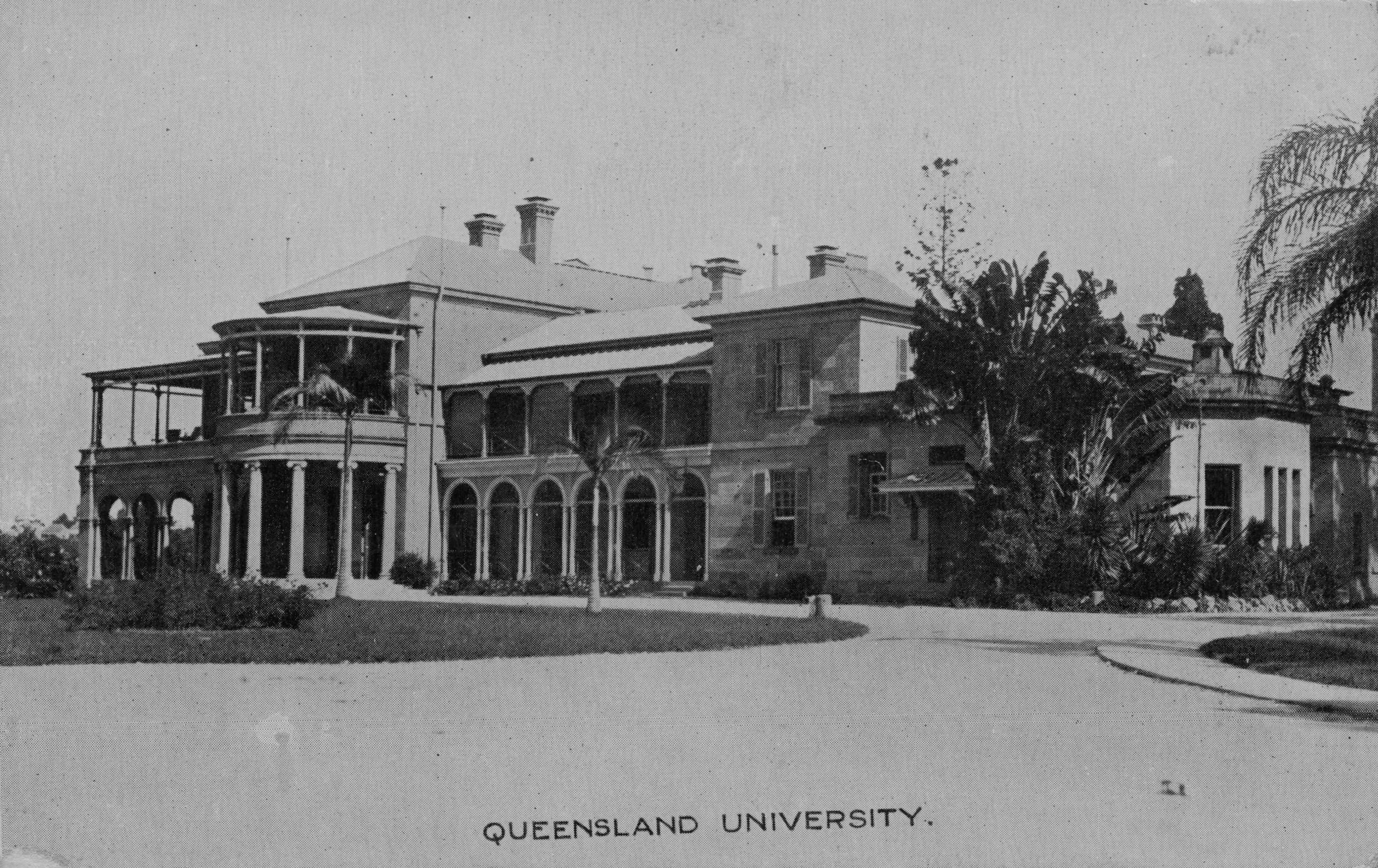 Queensland University Australia Antique Real Photo Postcard